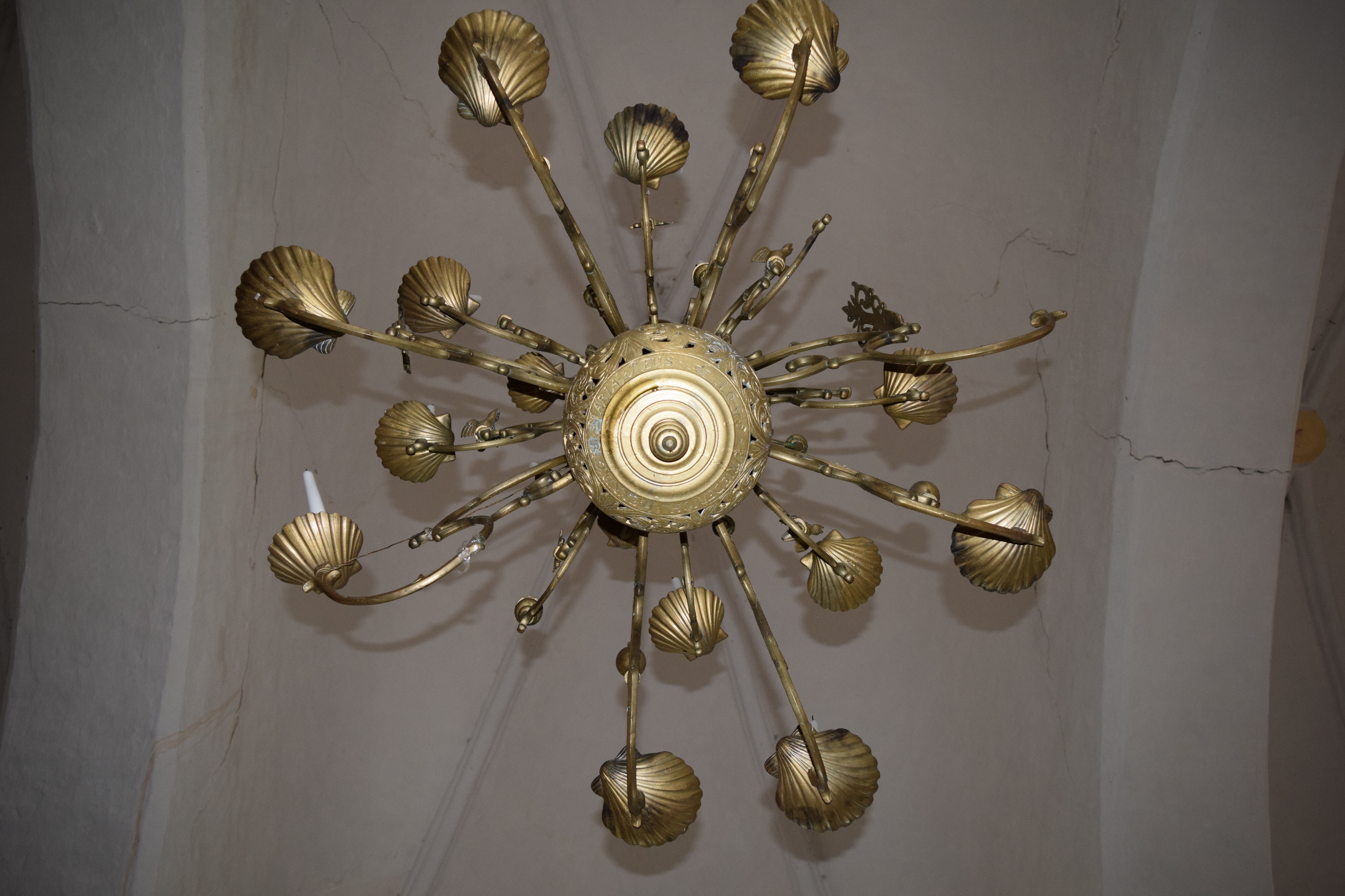 Chandelier, 1695, Valdemārpils Evangelical Lutheran Church. Photo by Alantė Valtaitė-Gagač , 2021