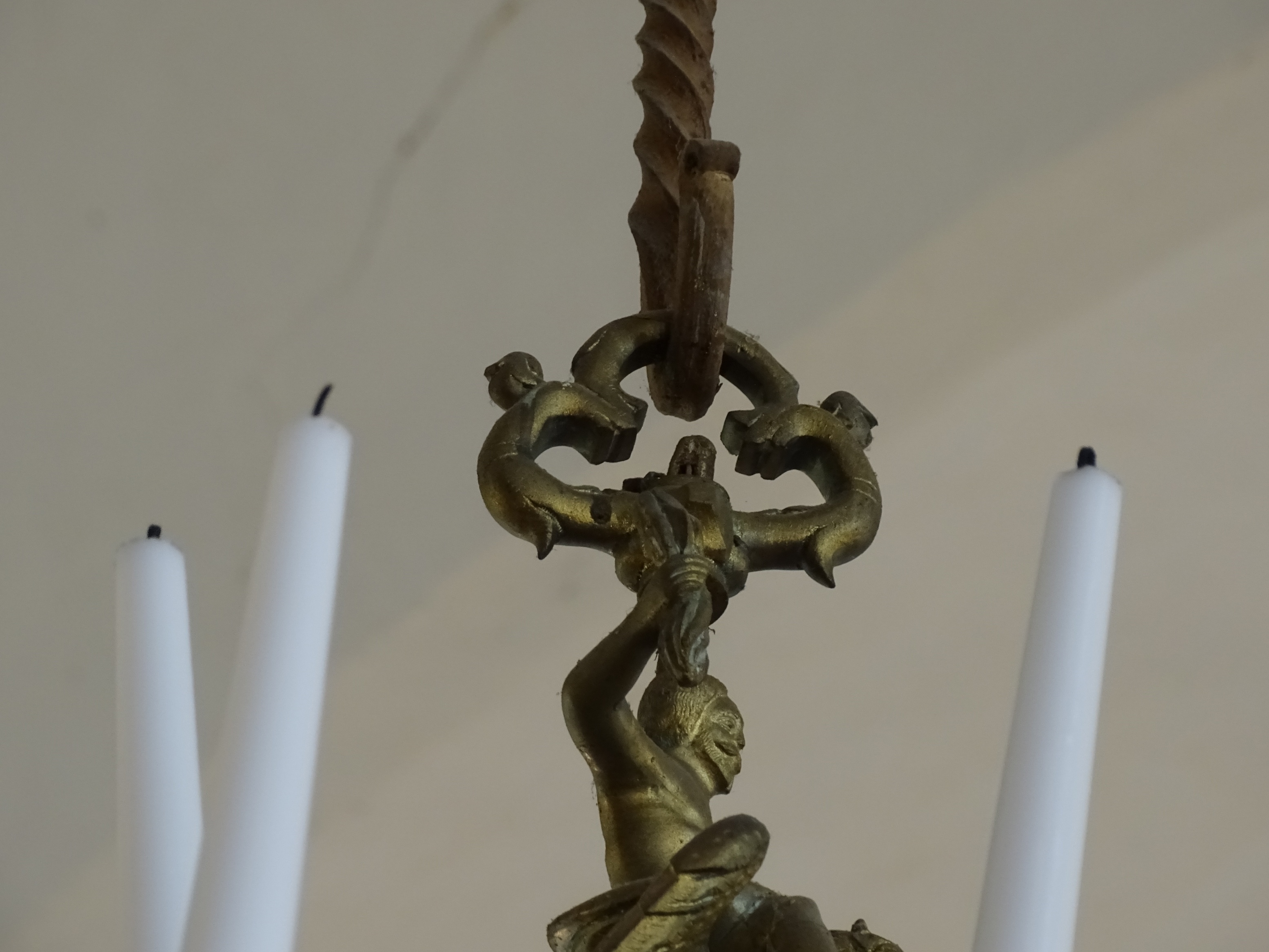 Fragment of the chandelier, 1695, Valdemārpils Evangelical Lutheran Church. Photo by Alantė Valtaitė-Gagač , 2021