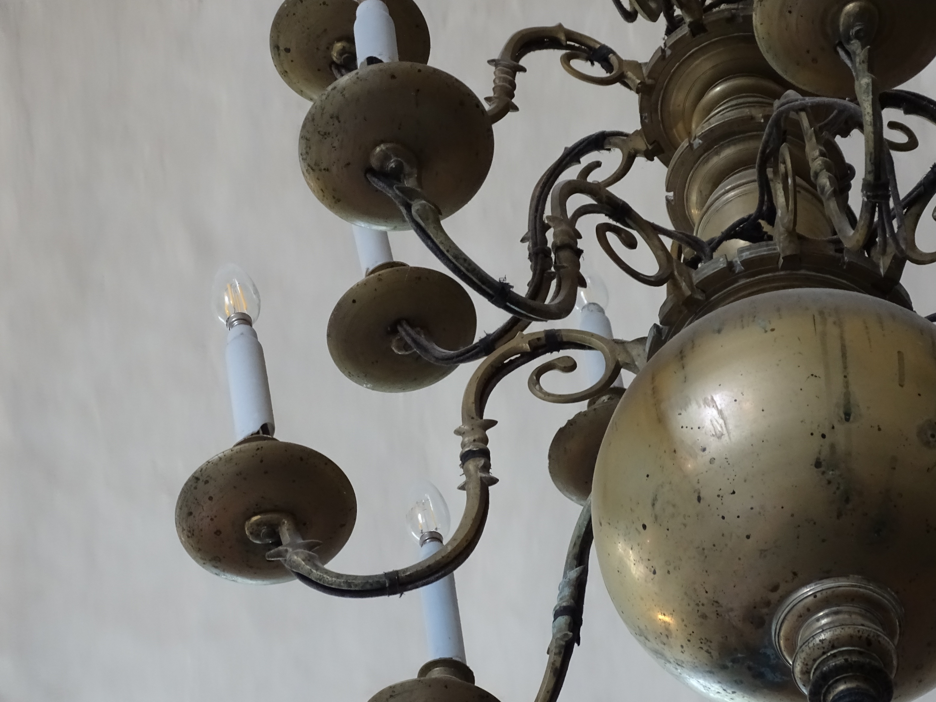 Fragment of the chandelier, 2nd half of 17th c. – 18th c., Bauska Holy Spirit Evangelical Lutheran Church. Photo by Alantė Valtaitė-Gagač, 2022