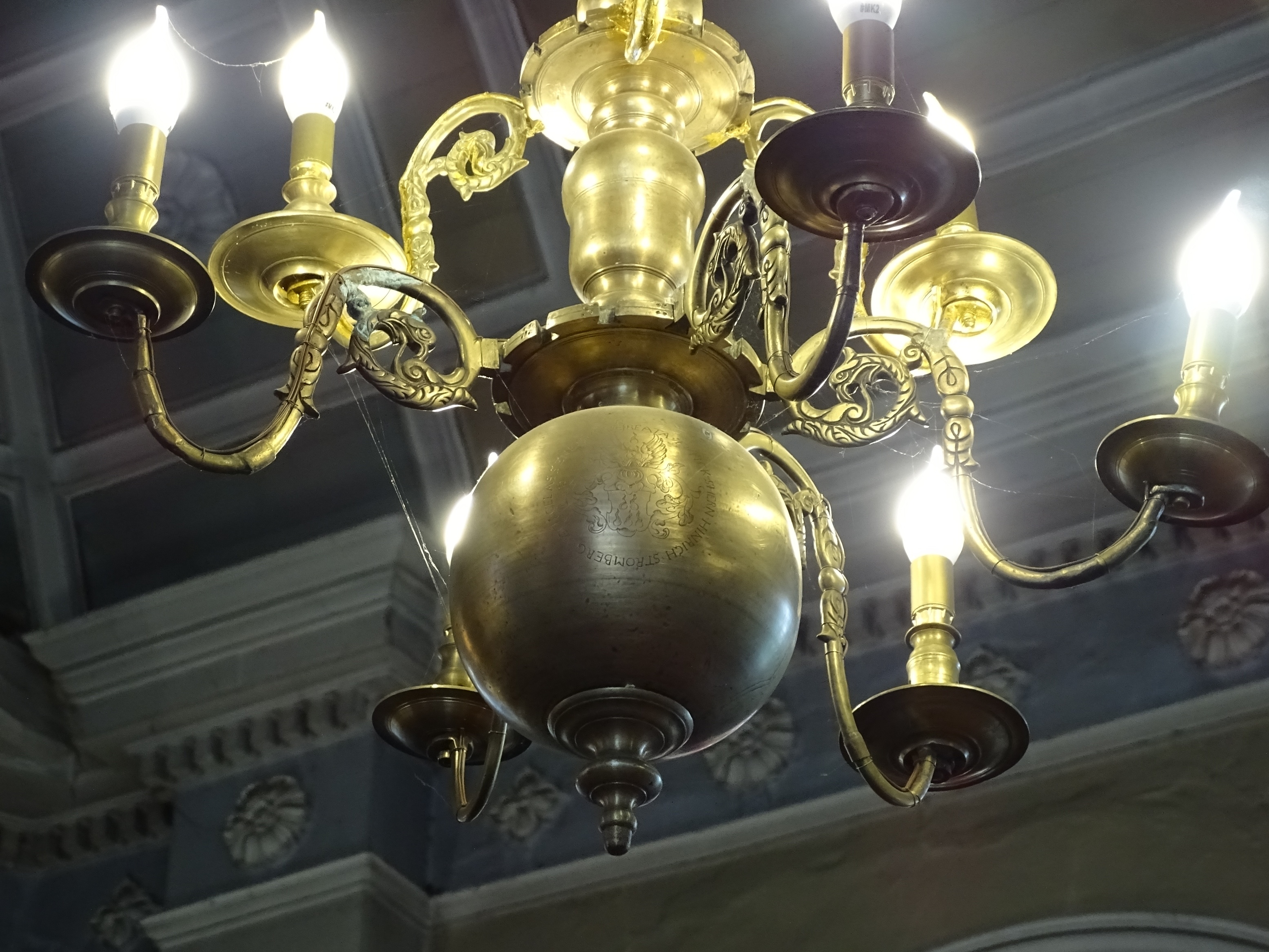 Fragment of the chandelier, 18th c., Tukums Holy Trinity Evangelical Lutheran Church. Photo by Alantė Valtaitė-Gagač, 2021