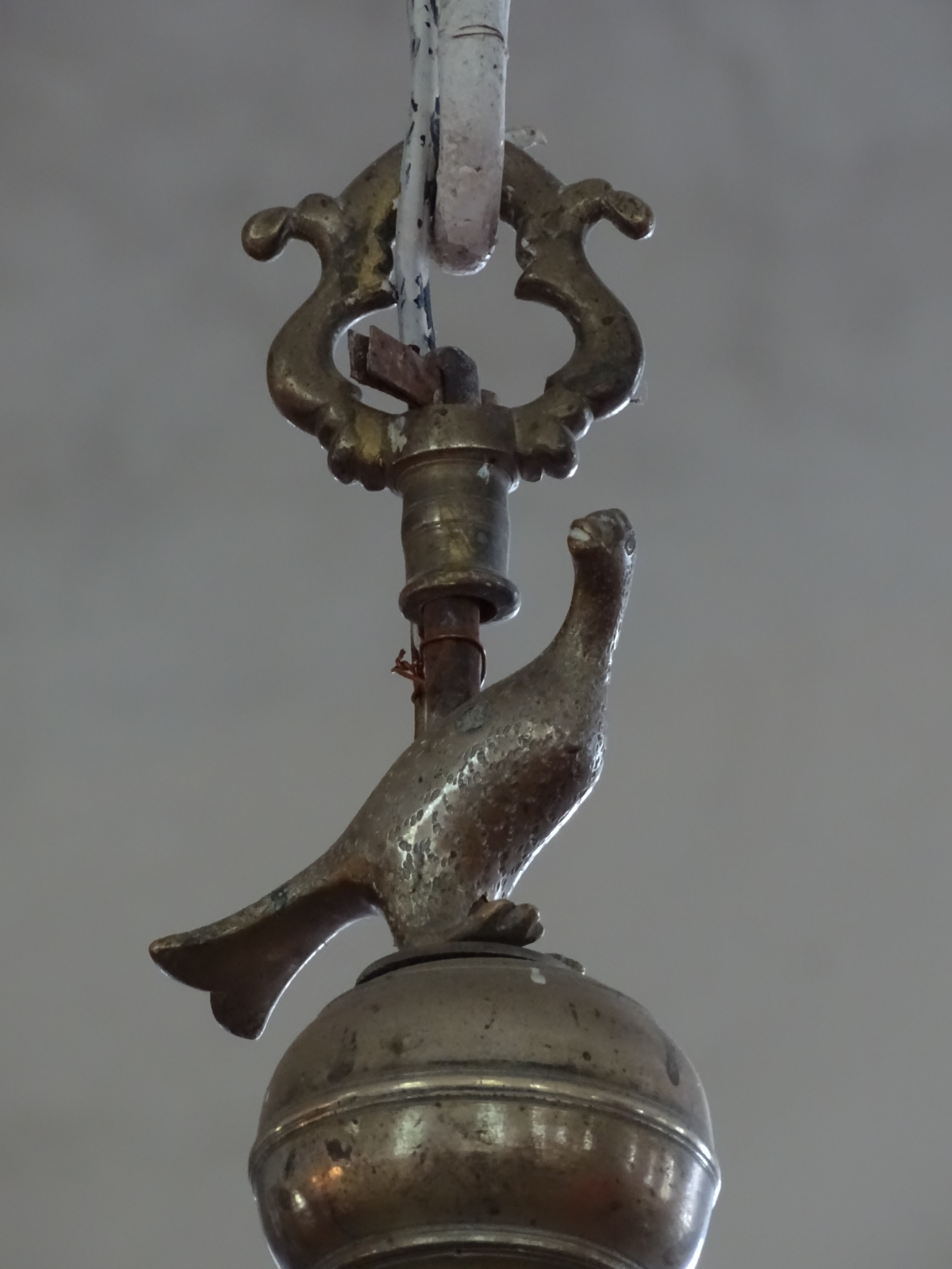 Fragment of the chandelier, 1697, Sāti Evangelical Lutheran Church. Photo by Alantė Valtaitė-Gagač, 2021