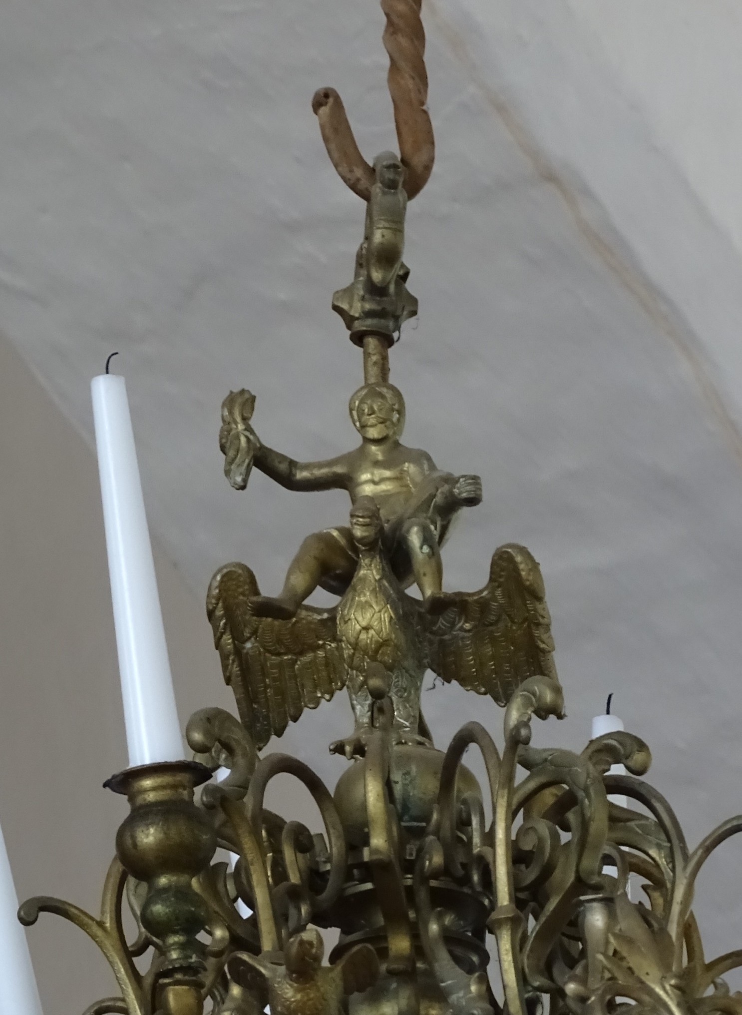 Fragment of the chandelier, 1695, Valdemārpils Evangelical Lutheran Church. Photo by Alantė Valtaitė-Gagač , 2021