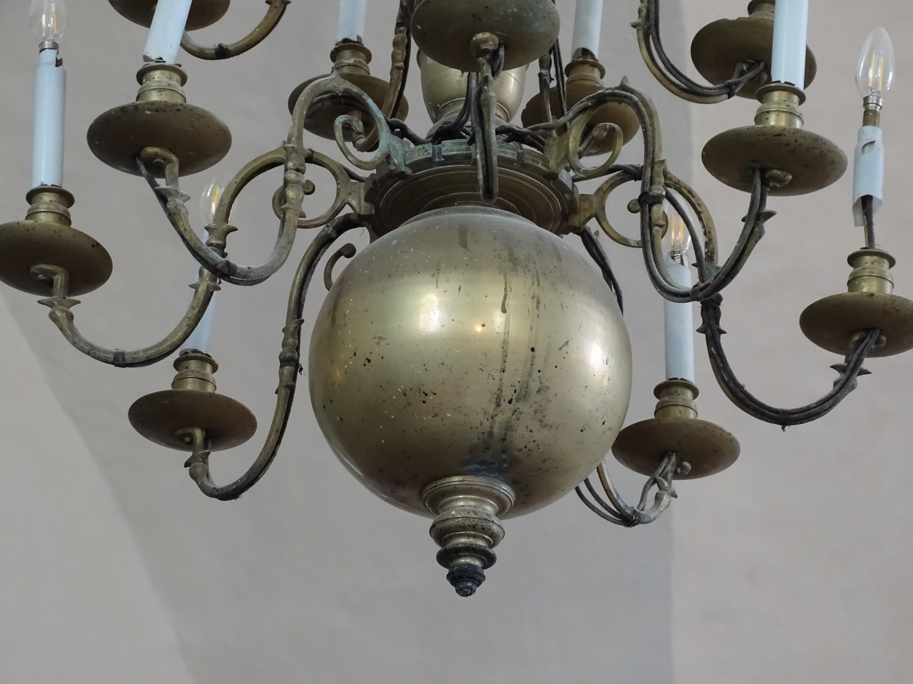 Fragment of the chandelier, 2nd half of 17th c. – 18th c., Bauska Holy Spirit Evangelical Lutheran Church. Photo by Alantė Valtaitė-Gagač, 2022