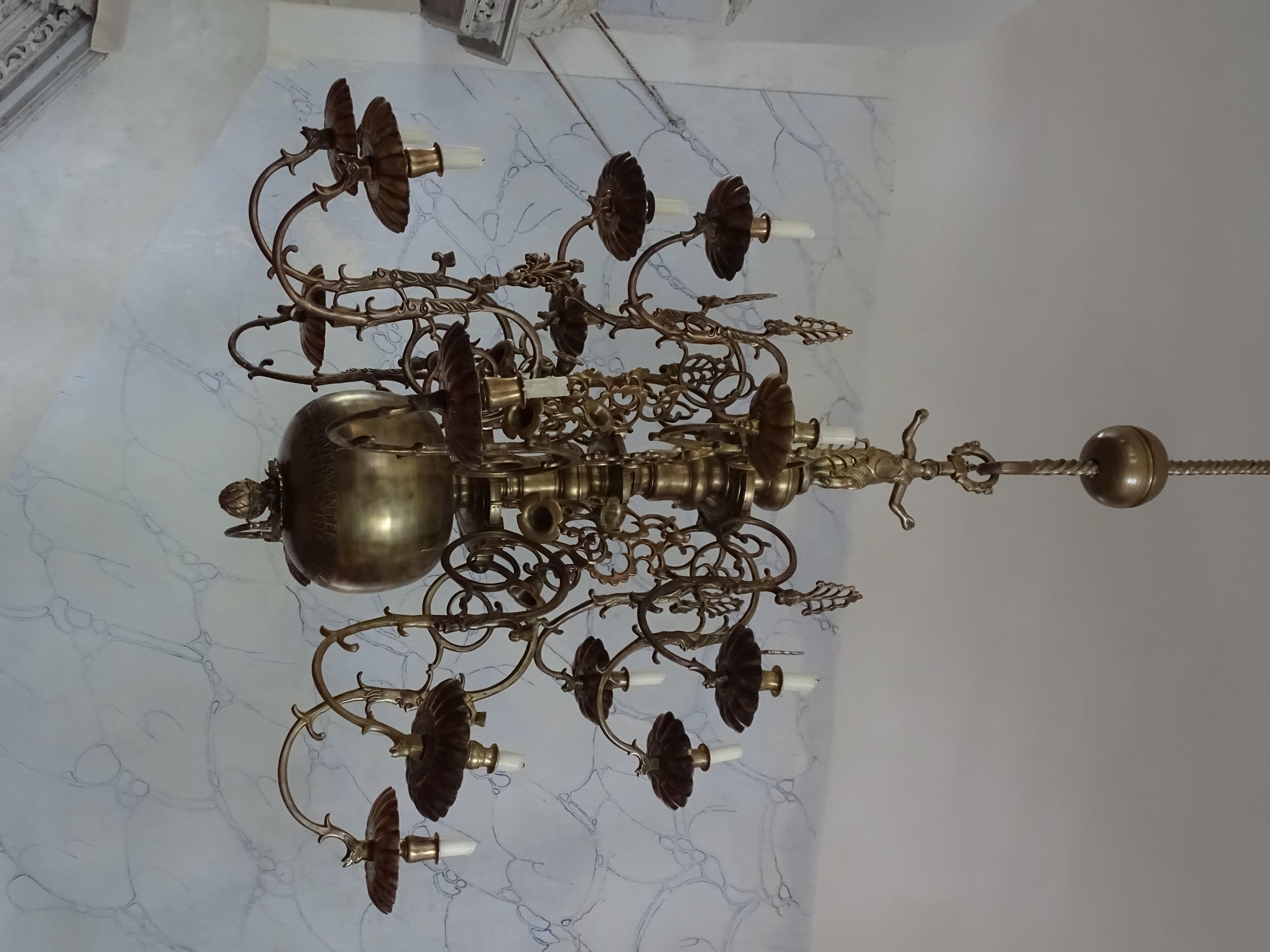 Chandelier, 1707, Landzes Evangelical Lutheran Church. Photo by Alantė Valtaitė-Gagač , 2021