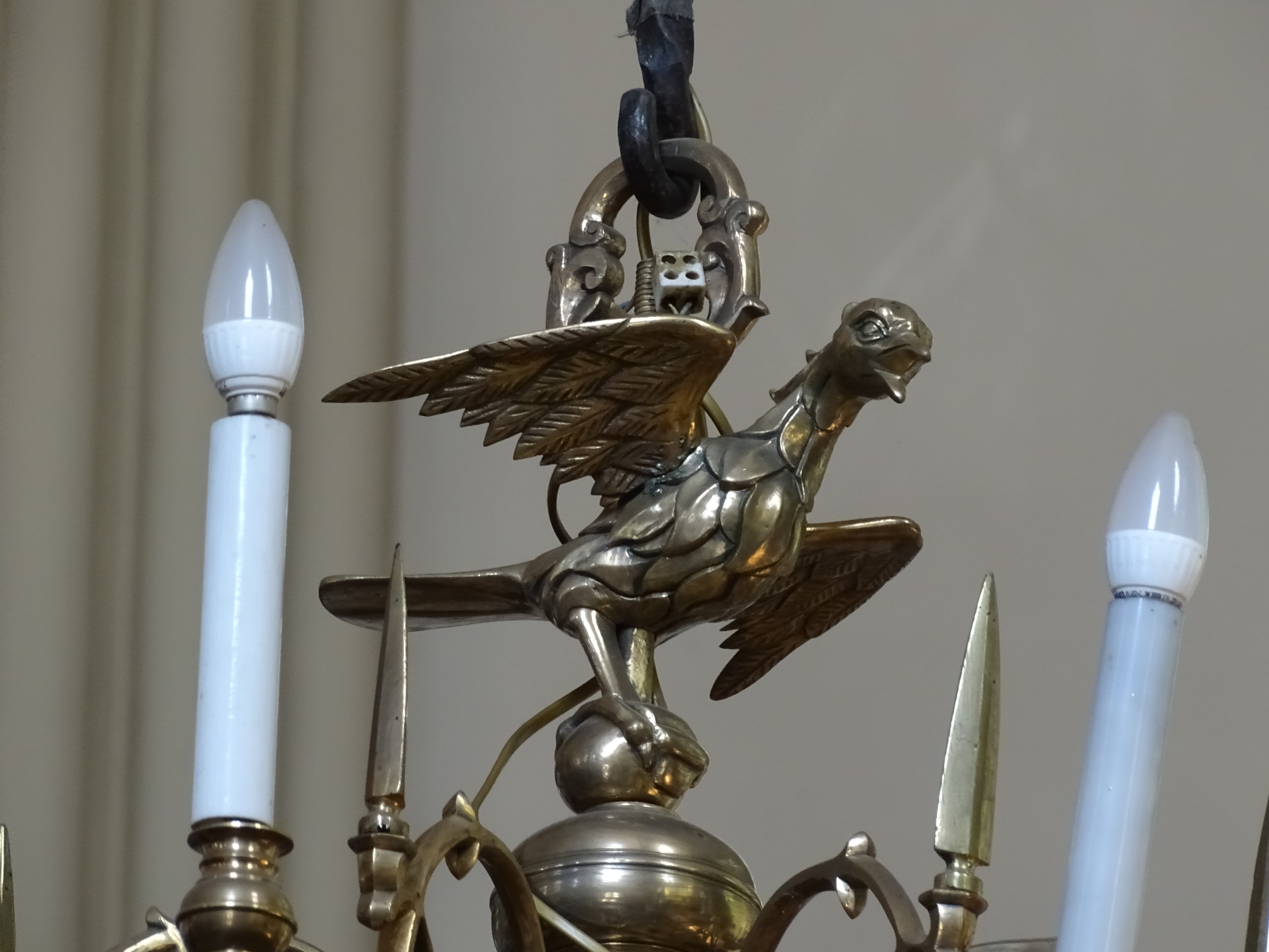 Fragment of the chandelier, 2nd half of 17th c., Liepāja St. Anne’s Evangelical Lutheran Church. Photo by Alantė Valtaitė-Gagač, 2021