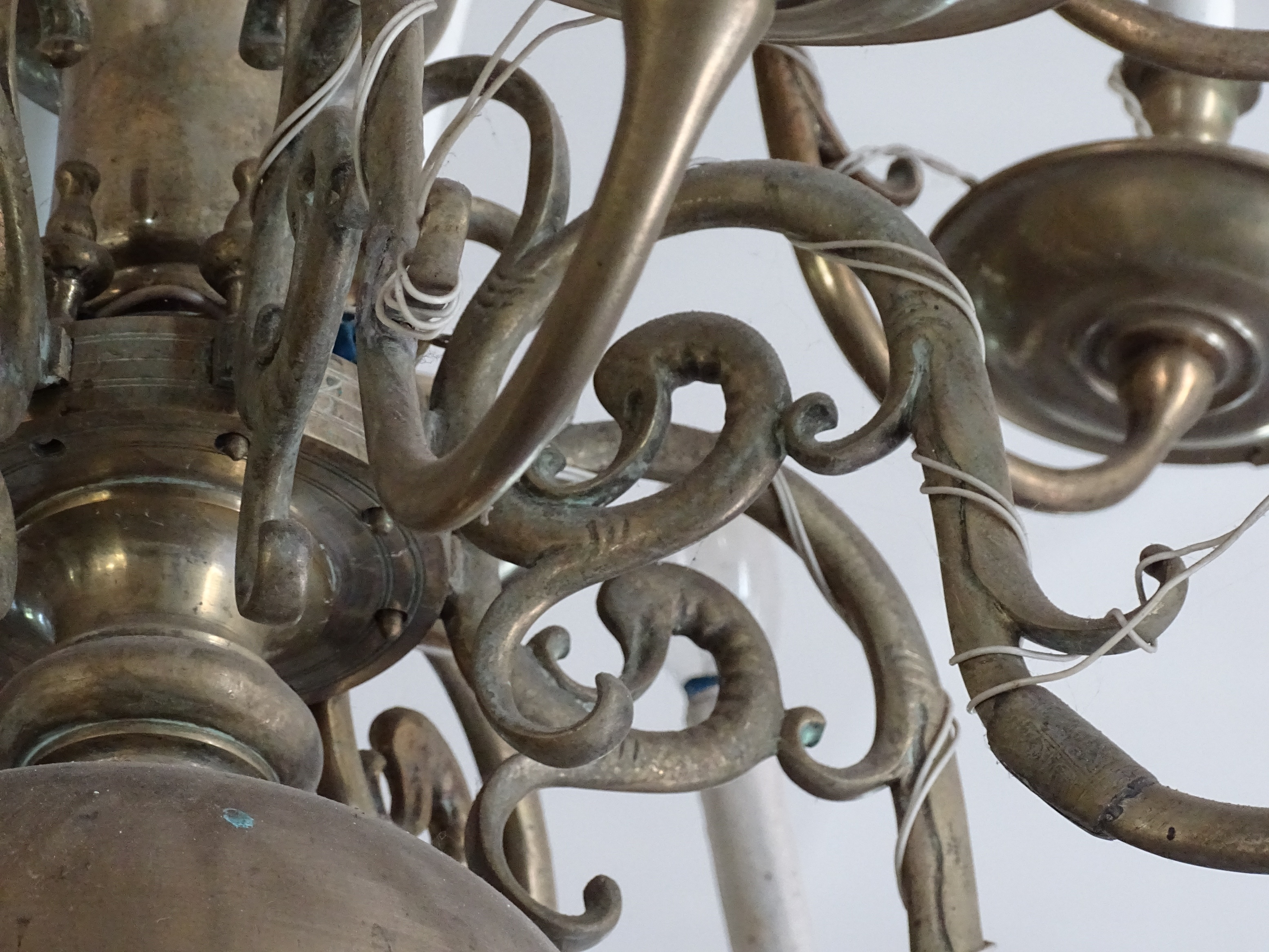 Fragment of the chandelier, 1680, Sabile Evangelical Lutheran Church. Photo by Alantė Valtaitė-Gagač, 2021