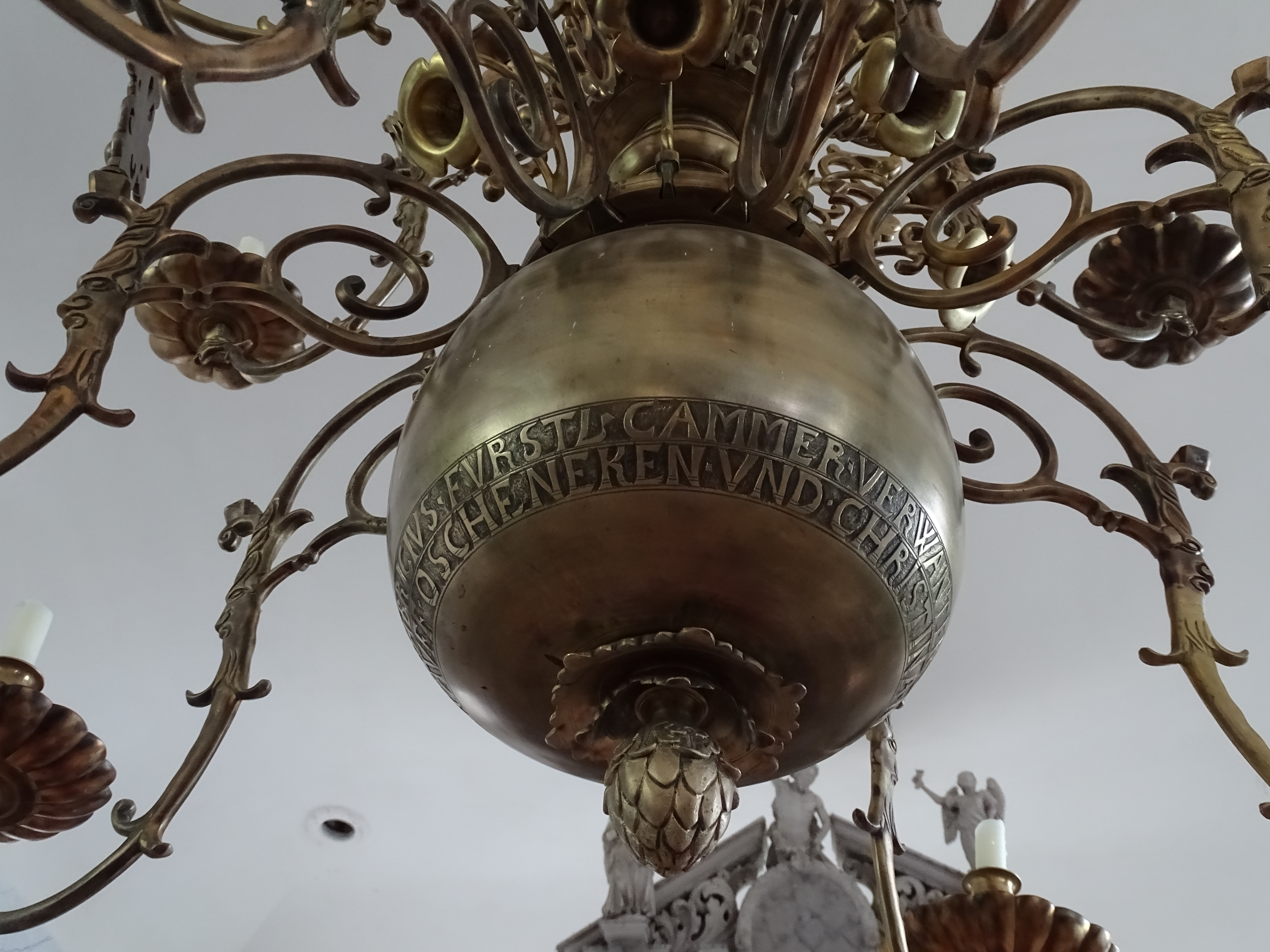 Fragment of the chandelier, 1707, Landzes Evangelical Lutheran Church. Photo by Alantė Valtaitė-Gagač , 2021