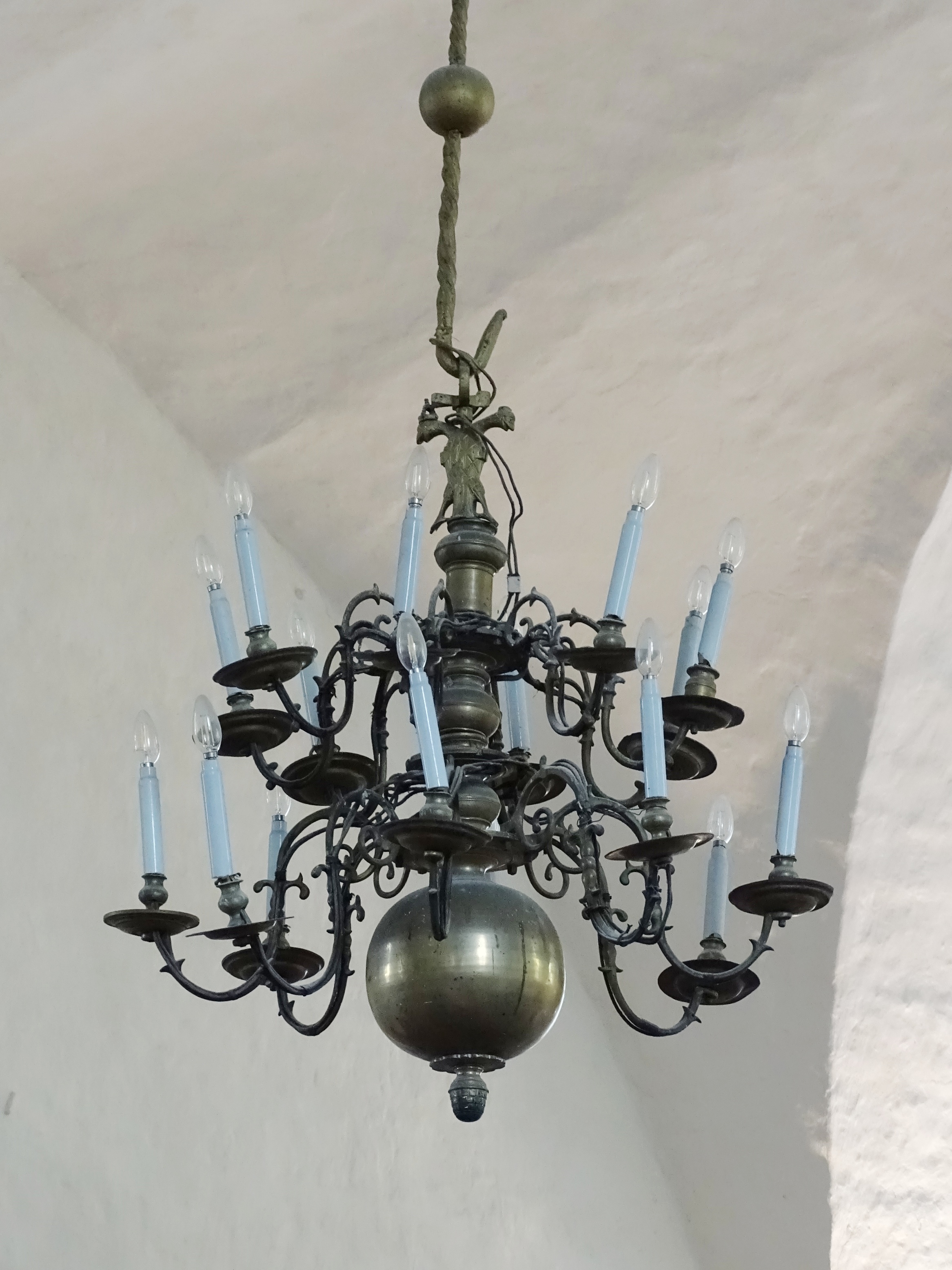 Chandelier, 1669, Bauska Holy Spirit Evangelical Lutheran Church. Photo by Alantė Valtaitė-Gagač, 2022