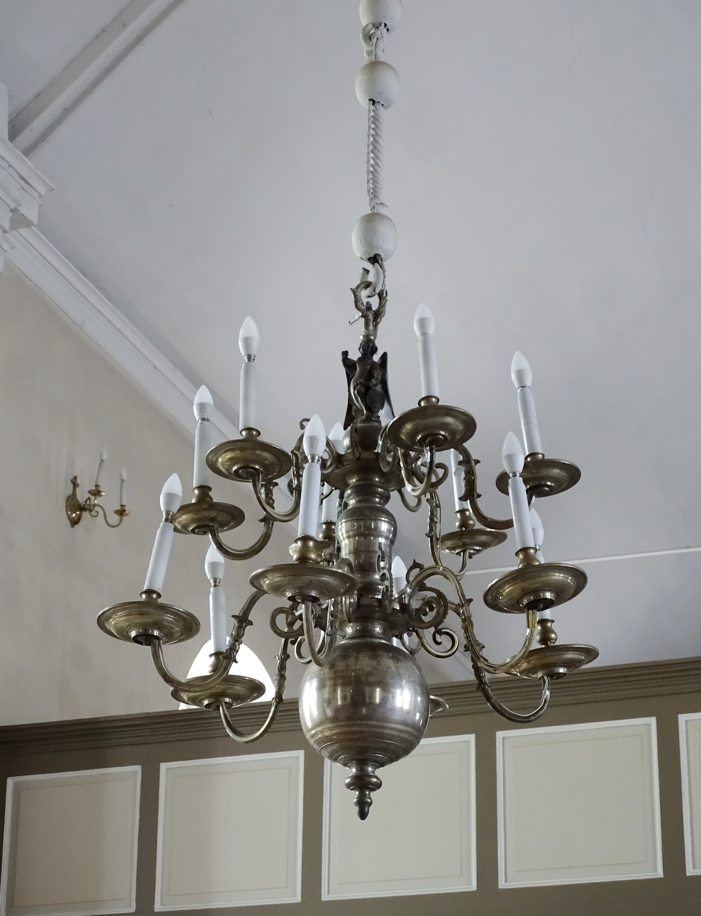 Chandelier, 1654, Talsi Evangelical Lutheran Church. Photo by Alantė Valtaitė-Gagač, 2021