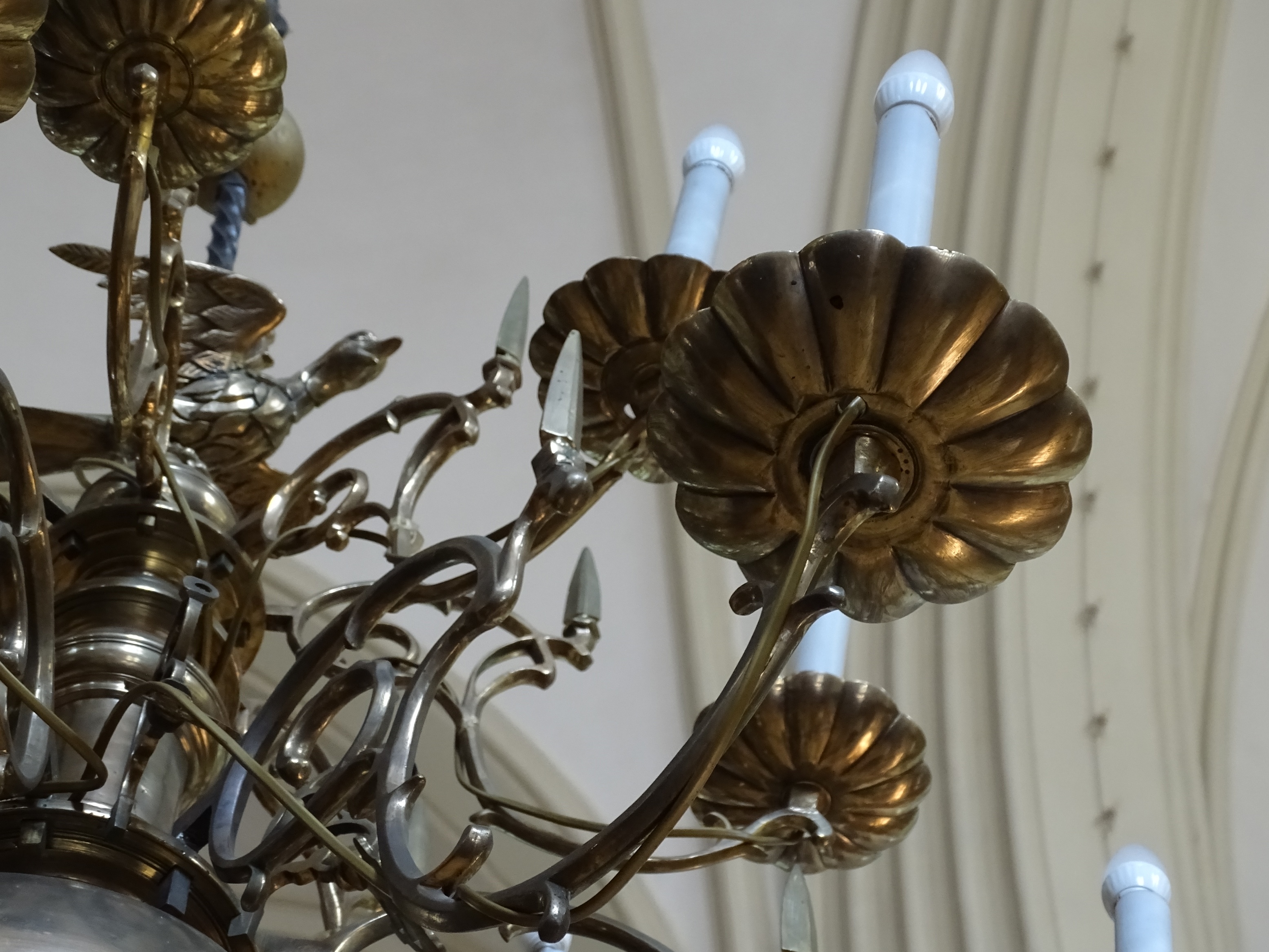 Fragment of the chandelier, 2nd half of 17th c., Liepāja St. Anne’s Evangelical Lutheran Church. Photo by Alantė Valtaitė-Gagač, 2021