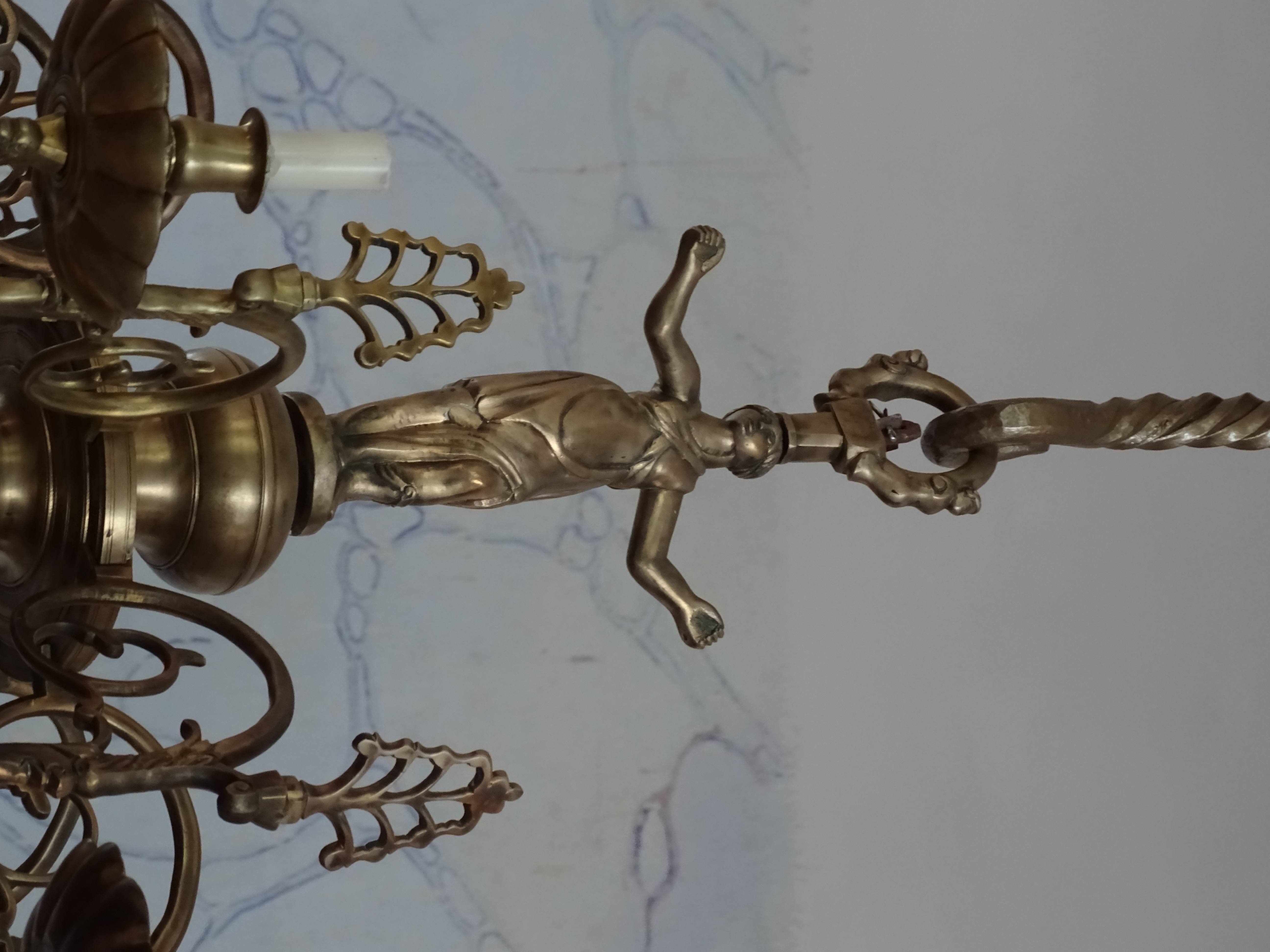 Fragment of the chandelier, 1707, Landzes Evangelical Lutheran Church. Photo by Alantė Valtaitė-Gagač , 2021