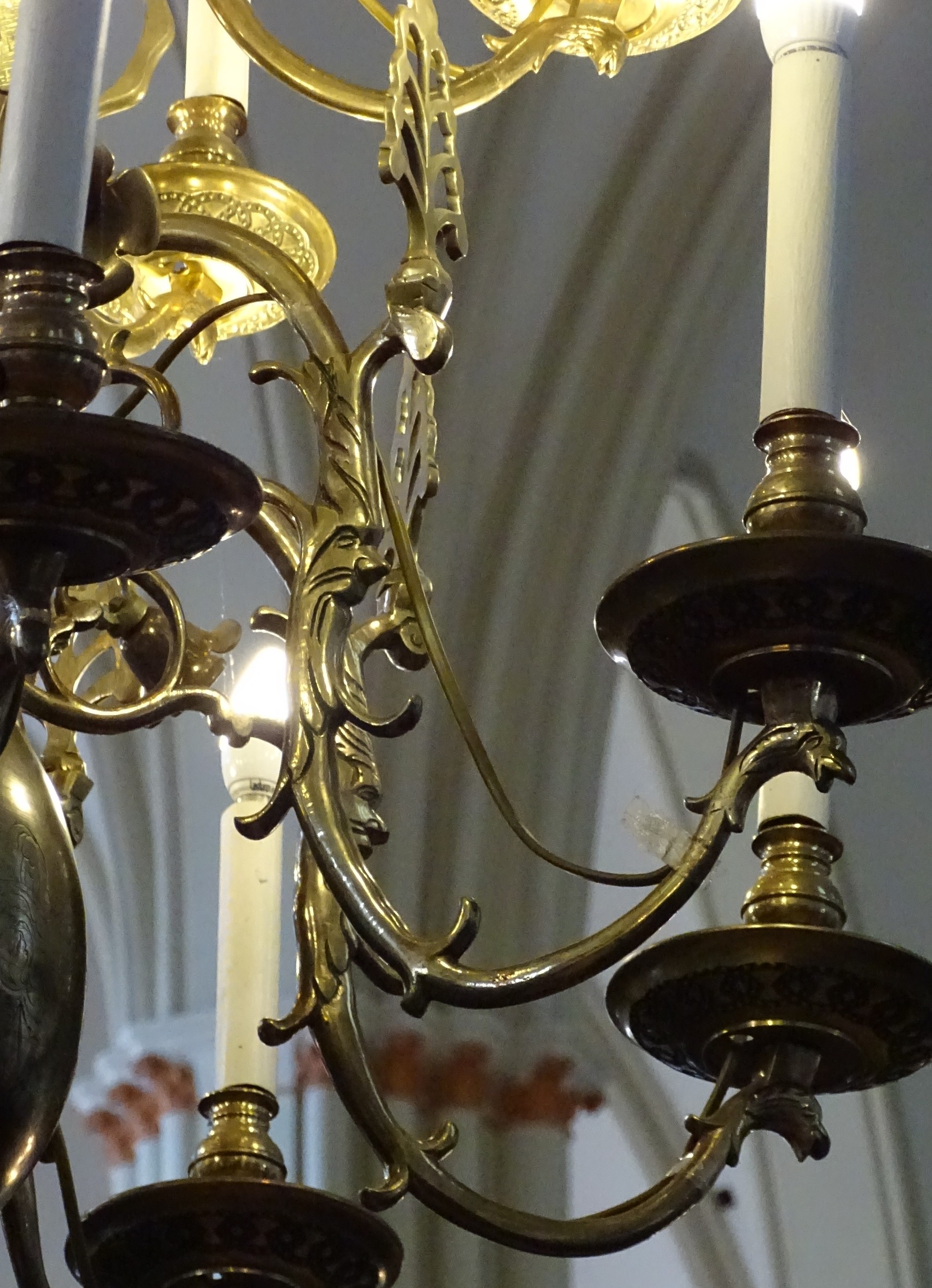 Fragment of the chandelier, 1677, Liepāja St. Anne’s Evangelical Lutheran Church. Photo by Alantė Valtaitė-Gagač, 2021
