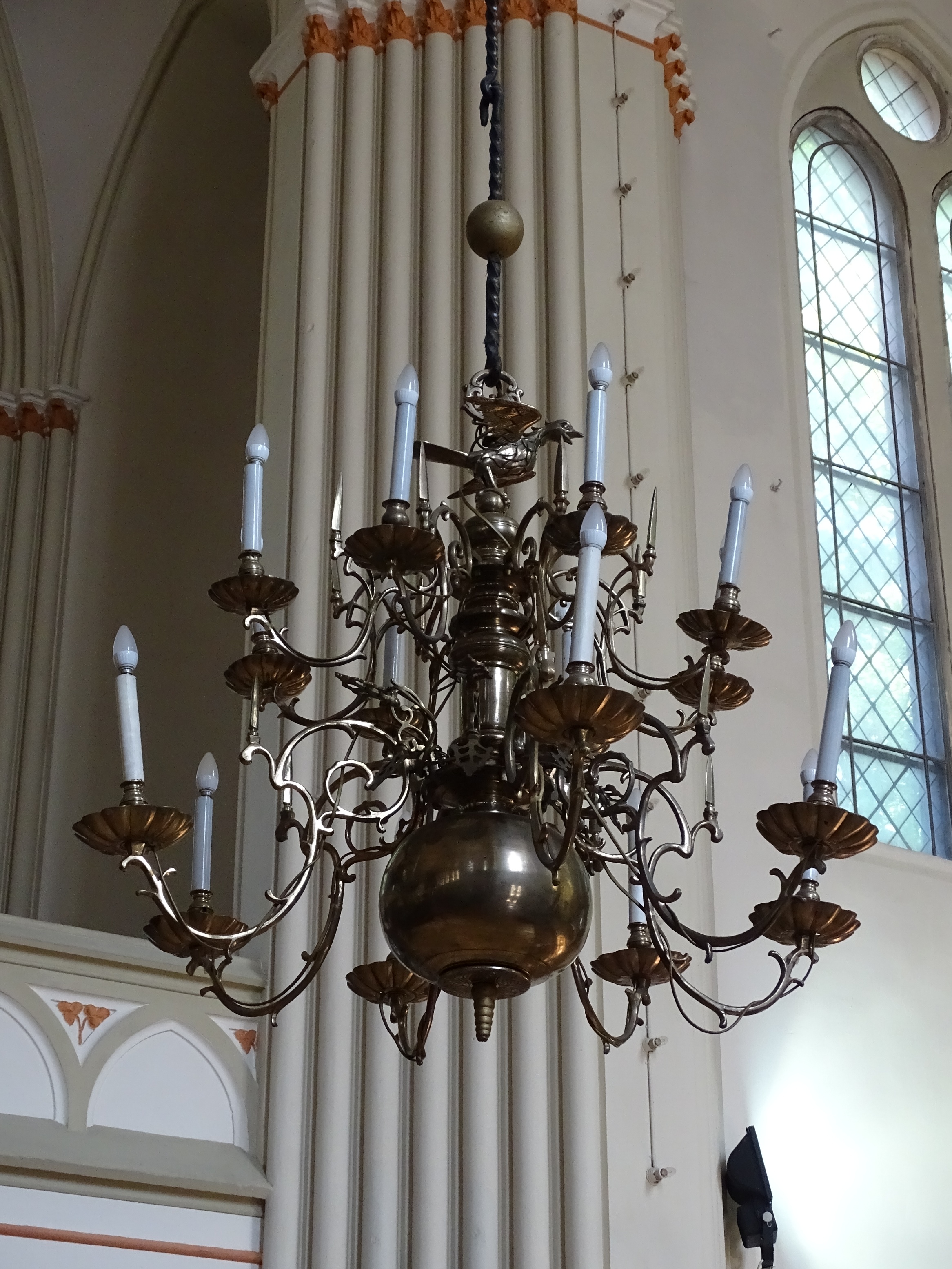 Chandelier, 2nd half of 17th c., Liepāja St. Anne’s Evangelical Lutheran Church. Photo by Alantė Valtaitė-Gagač, 2021