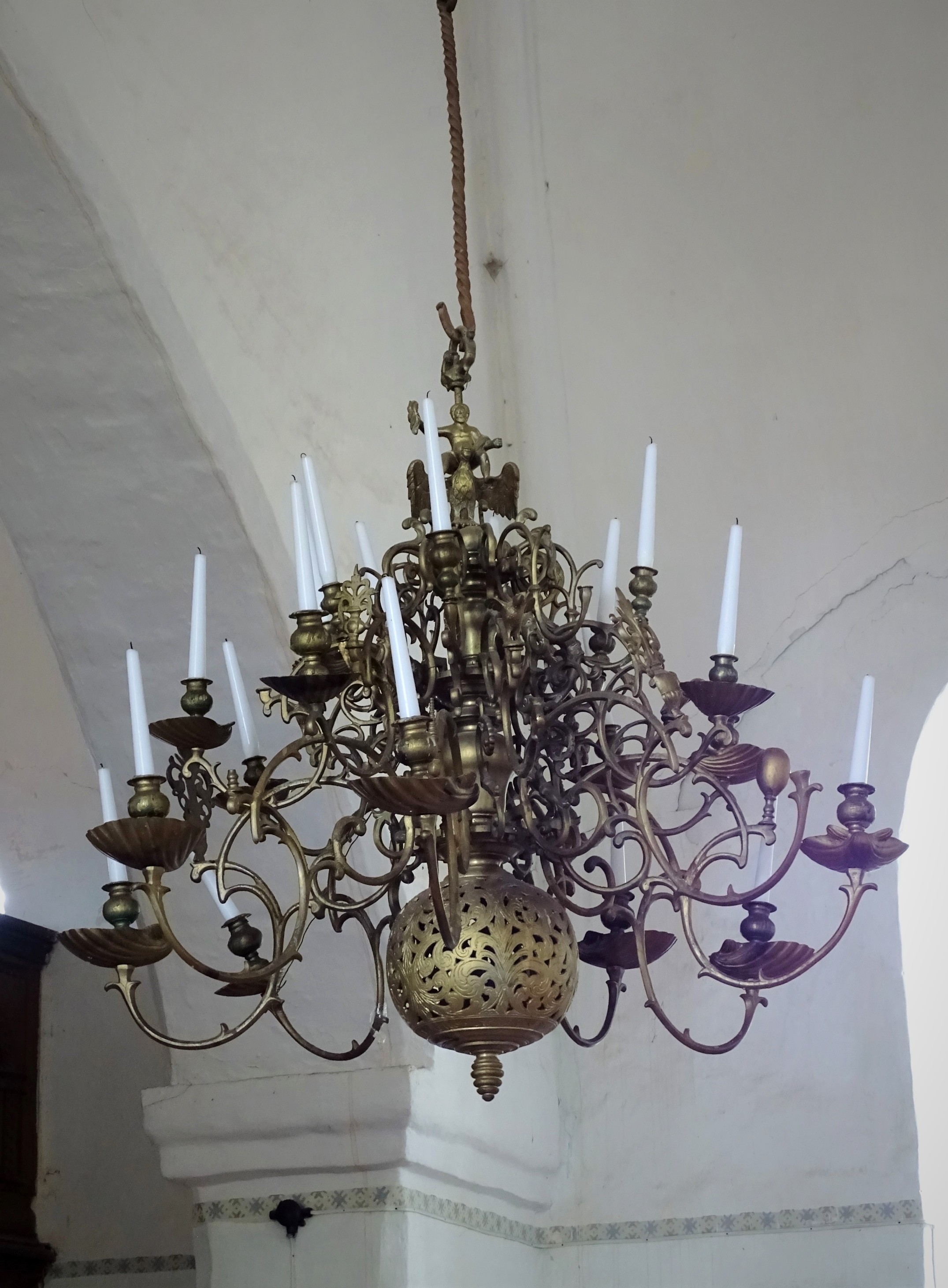 Chandelier, 1695, Valdemārpils Evangelical Lutheran Church. Photo by Alantė Valtaitė-Gagač , 2021