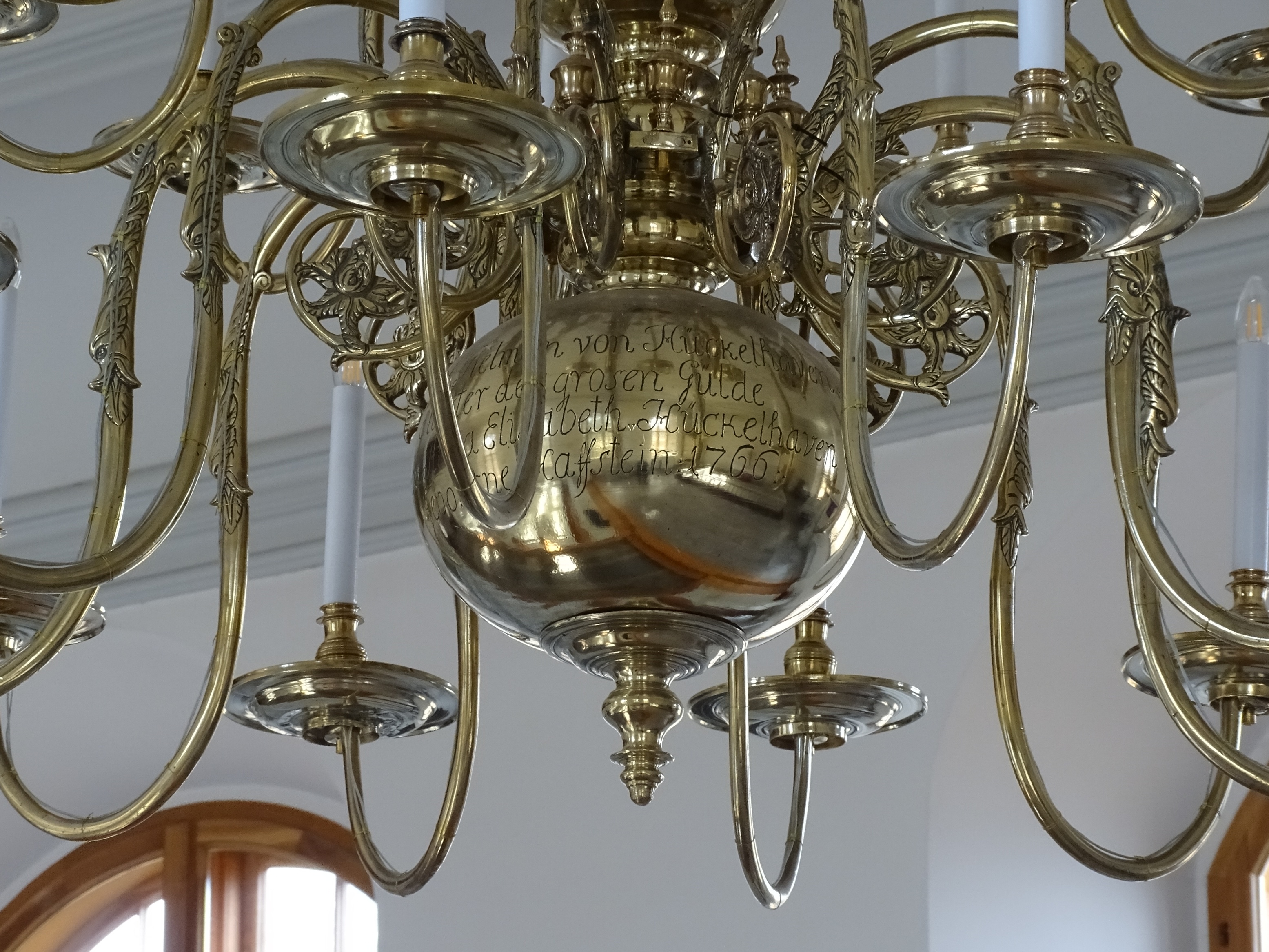 Fragment of the chandelier, 1766, Bikeri St Catherine’s Evangelical Lutheran Church. Photo by Alantė Valtaitė-Gagač , 2022
