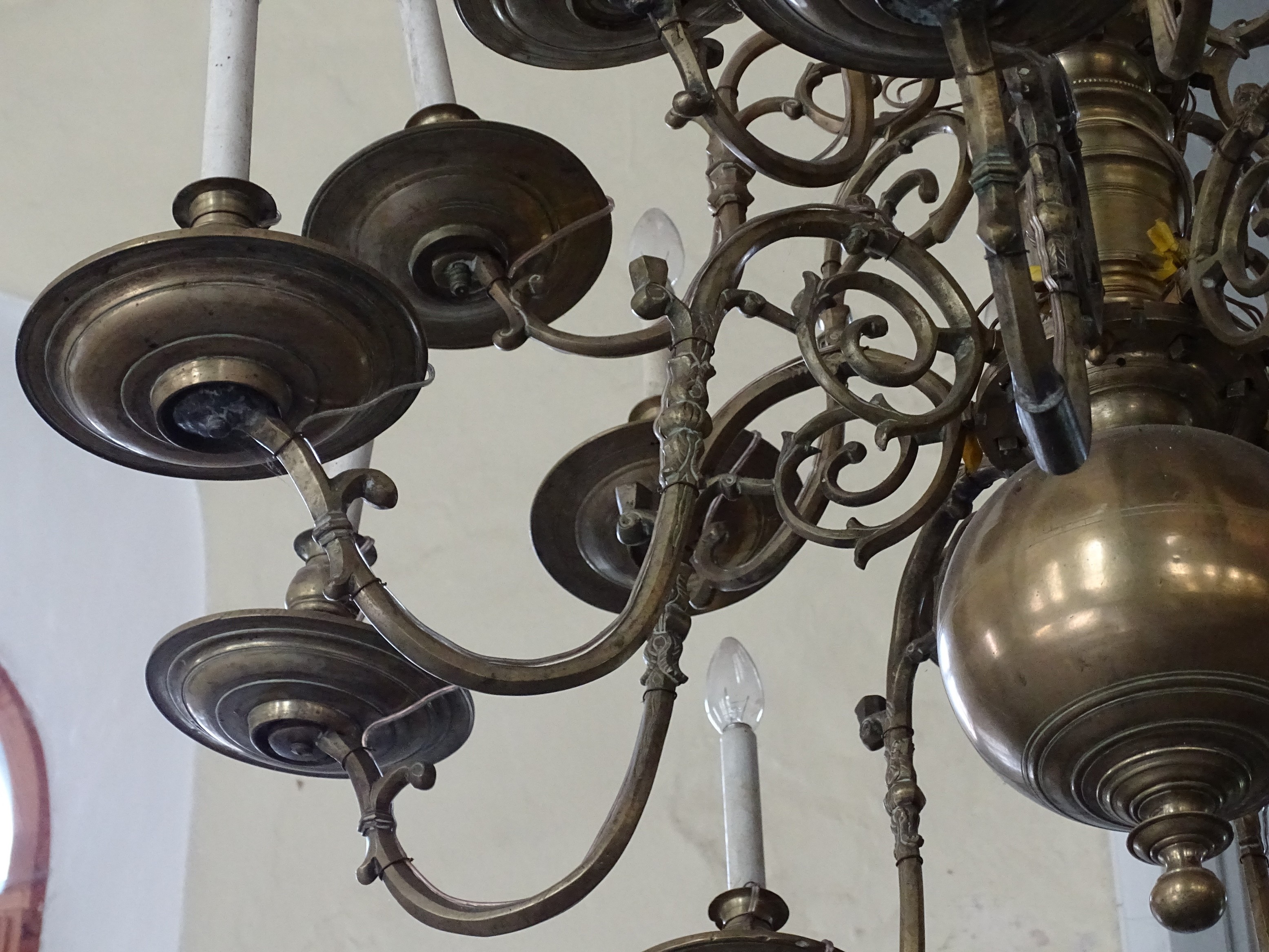 Fragment of the chandelier, 2nd half of 17th c.-18th c., Sabile Evangelical Lutheran Church. Photo by Alantė Valtaitė-Gagač, 2021