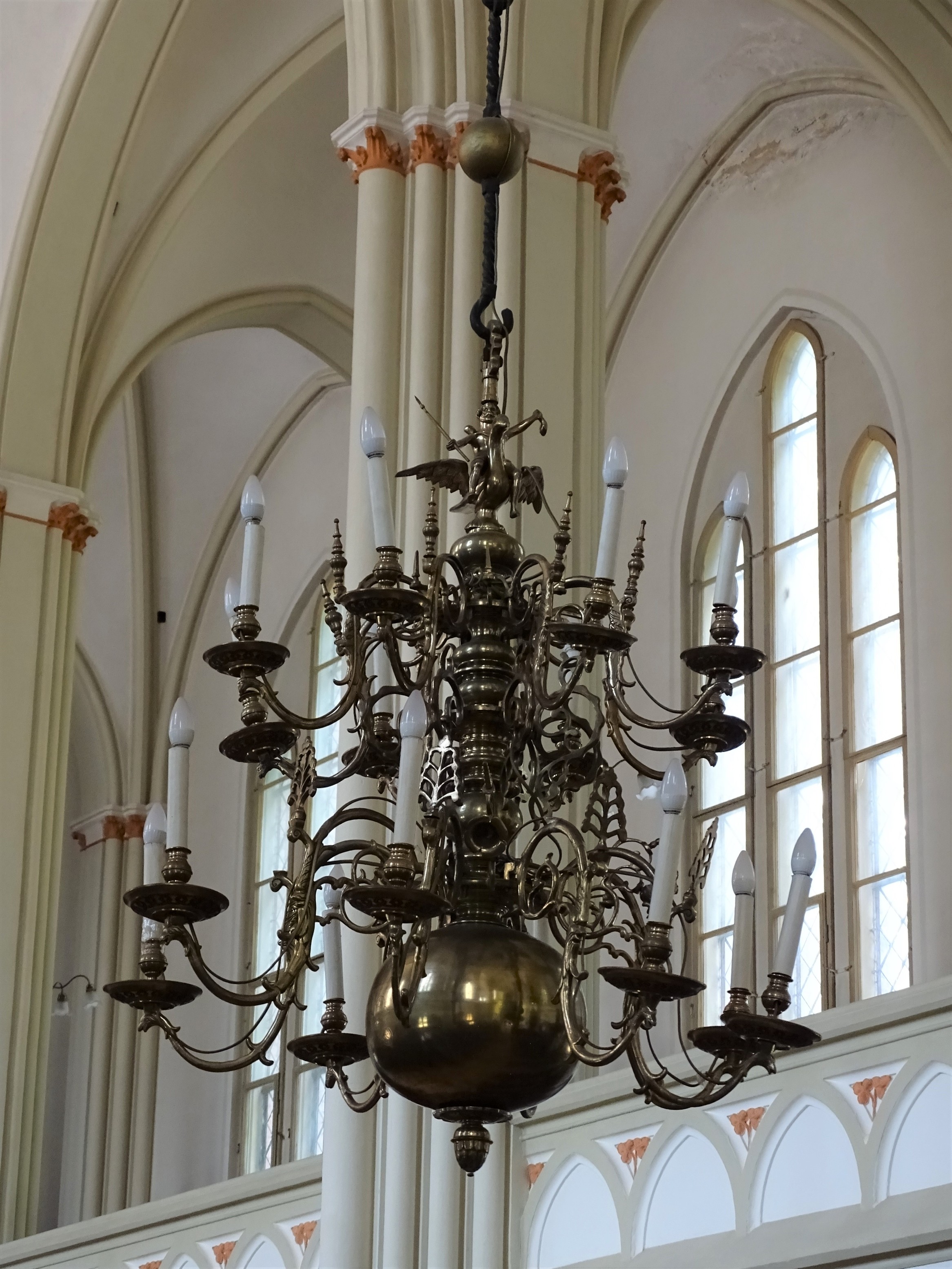 Chandelier, 1677, Liepāja St. Anne’s Evangelical Lutheran Church. Photo by Alantė Valtaitė-Gagač, 2021
