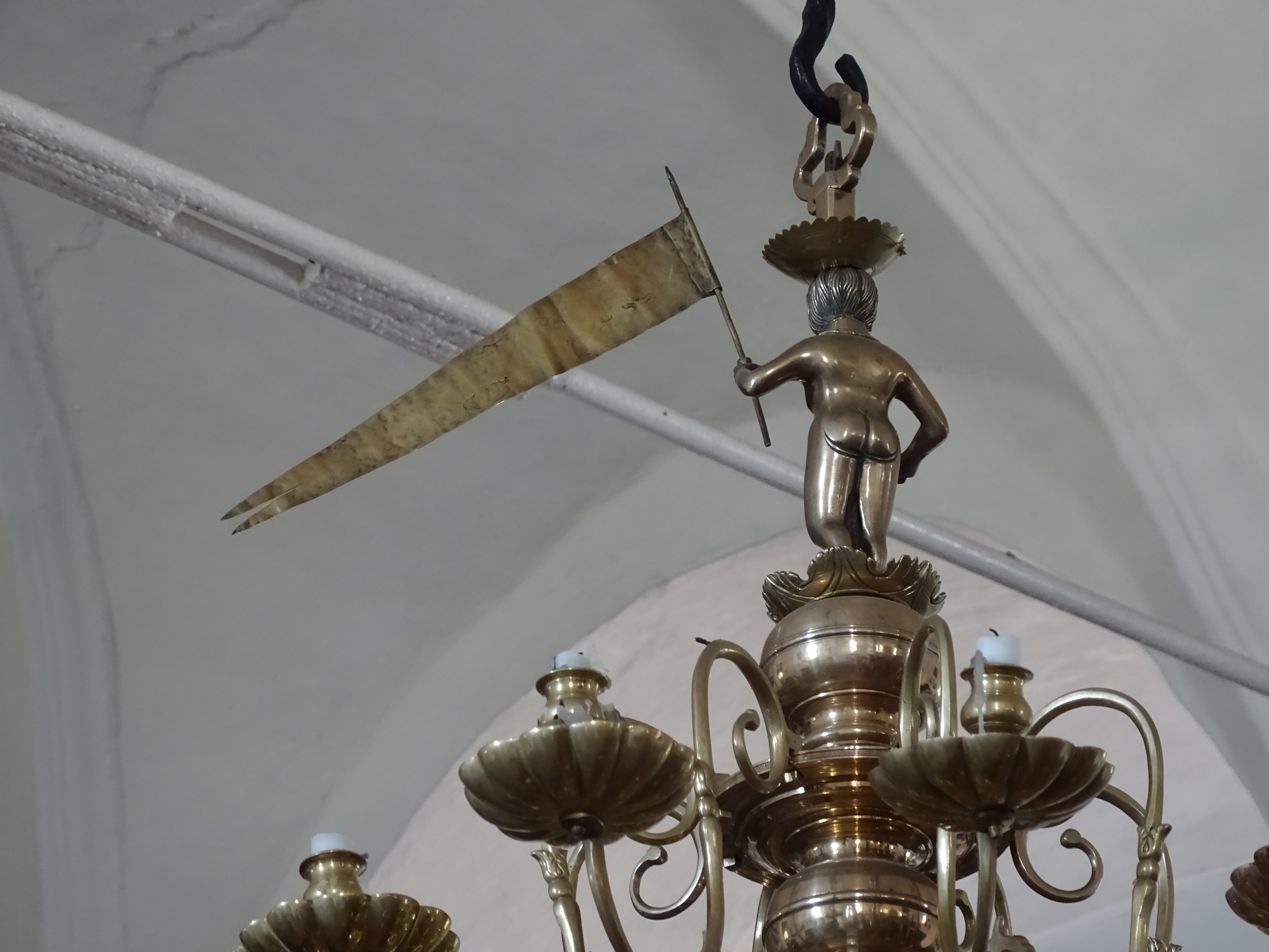 Fragment of the chandelier, 2nd half of 17th c.,  Nurme Evangelical Lutheran Church. Photo by Alantė Valtaitė-Gagač, 2021