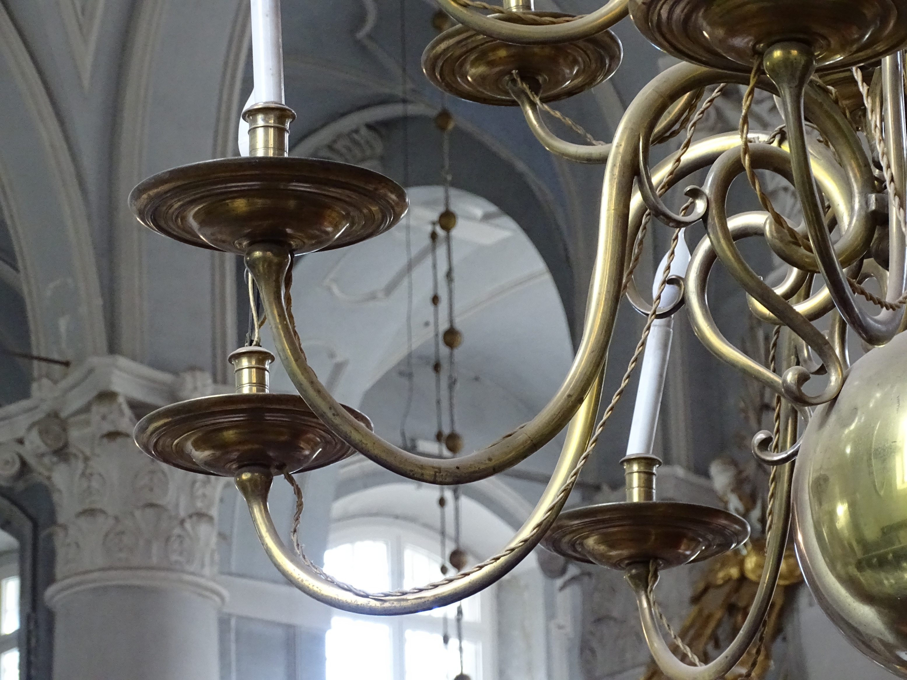 Fragment of the chandelier, middle of 17th c., Liepāja Holy Trinity Evangelical Lutheran Cathedral. Photo by Alantė Valtaitė-Gagač, 2021