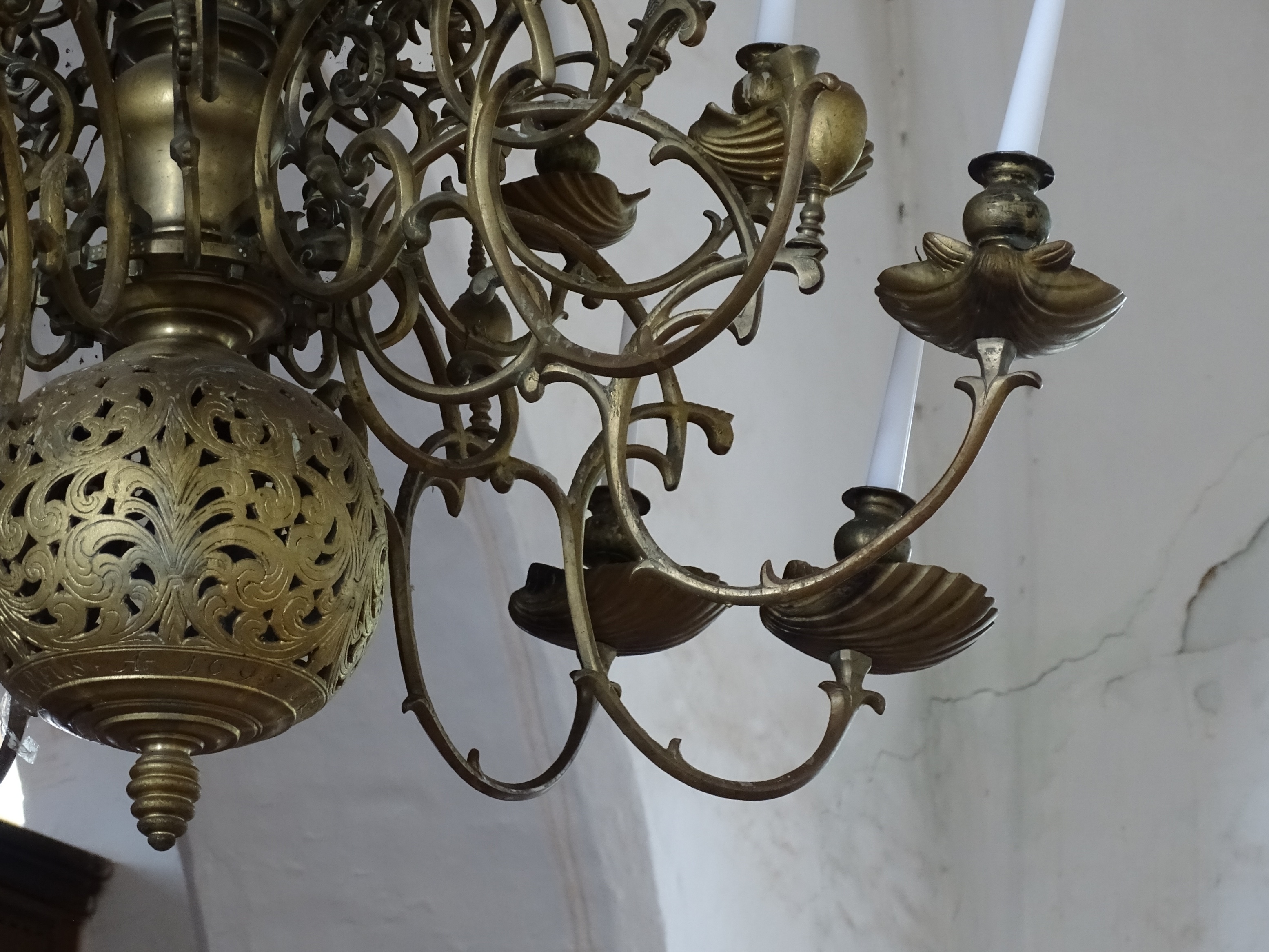 Fragment of the chandelier, 1695, Valdemārpils Evangelical Lutheran Church. Photo by Alantė Valtaitė-Gagač , 2021