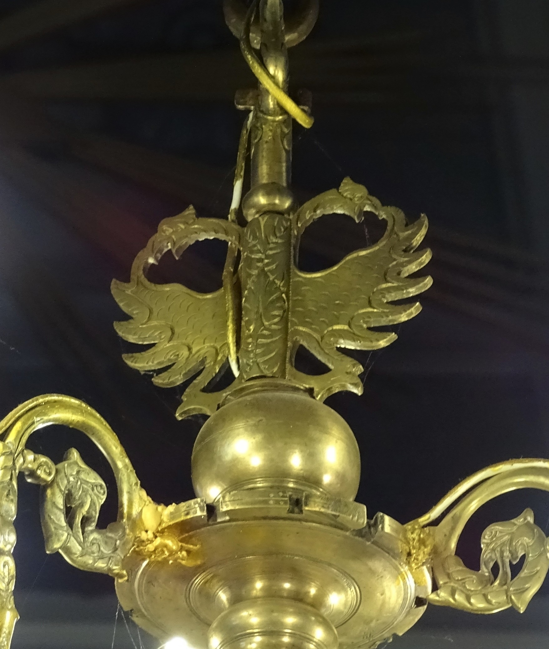 Fragment of the chandelier, 18th c., Tukums Holy Trinity Evangelical Lutheran Church. Photo by Alantė Valtaitė-Gagač, 2021