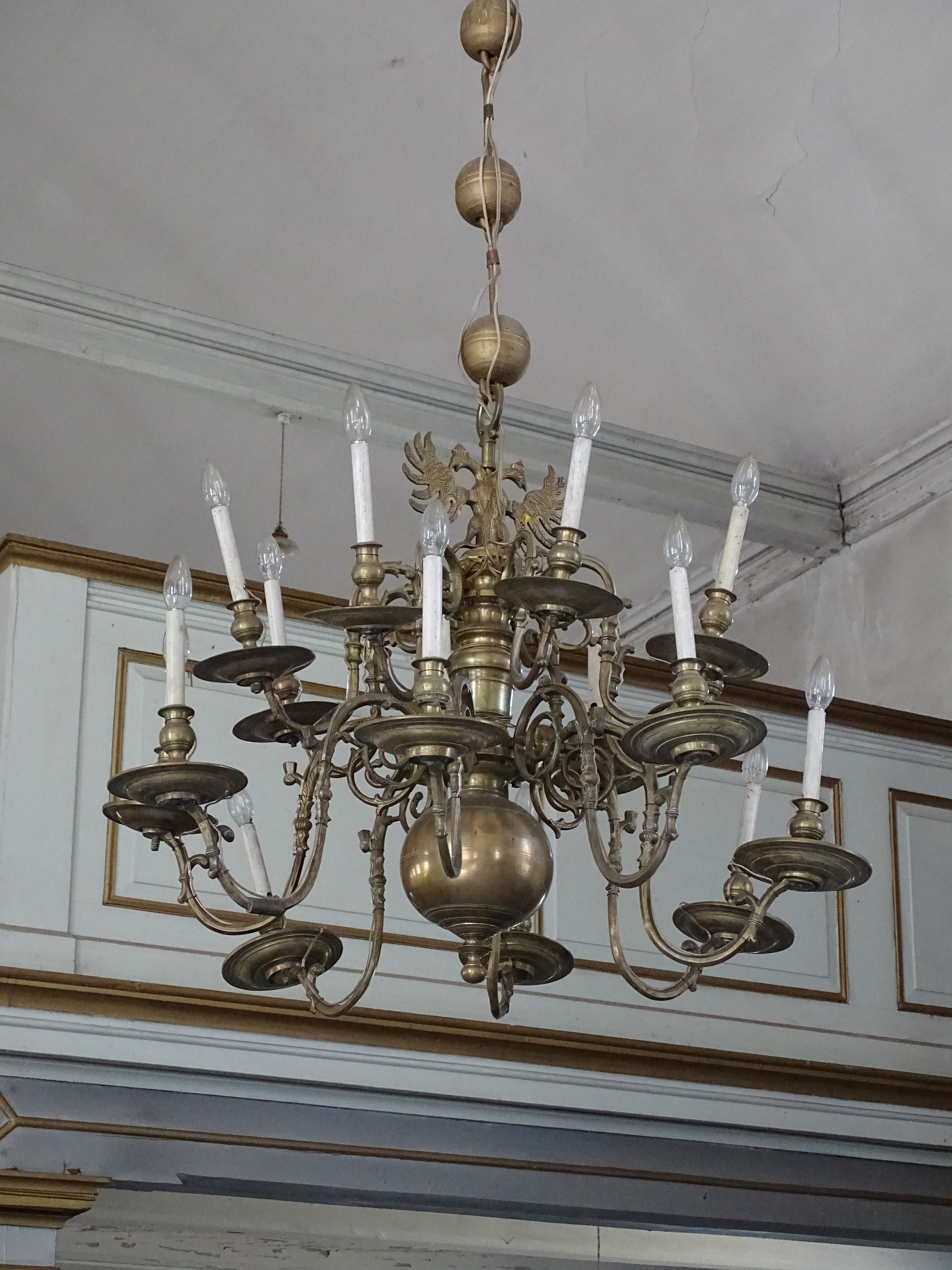 Chandelier, 2nd half of 17th c.-18th c., Sabile Evangelical Lutheran Church. Photo by Alantė Valtaitė-Gagač, 2021