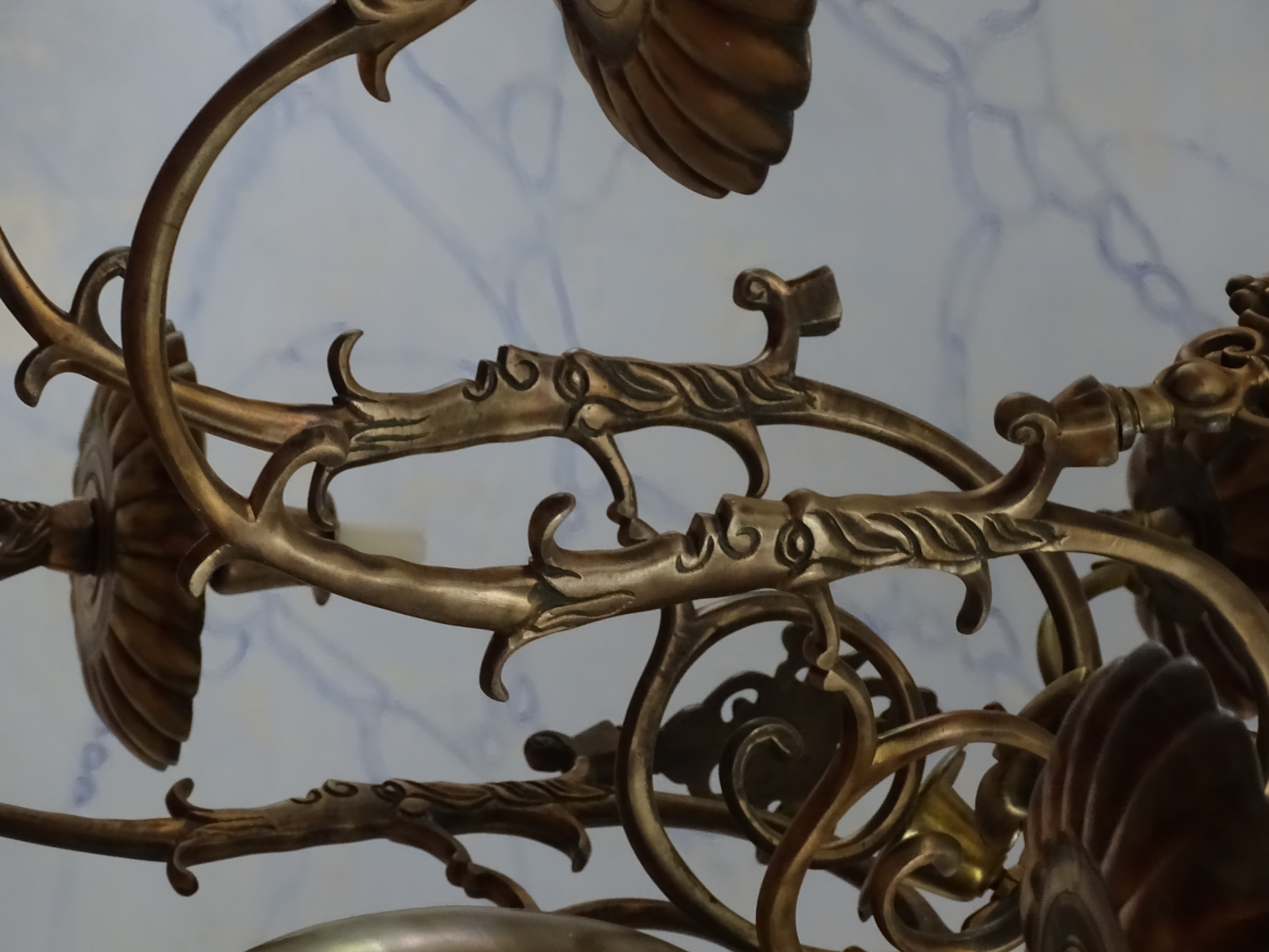 Fragment of the chandelier, 1707, Landzes Evangelical Lutheran Church. Photo by Alantė Valtaitė-Gagač , 2021