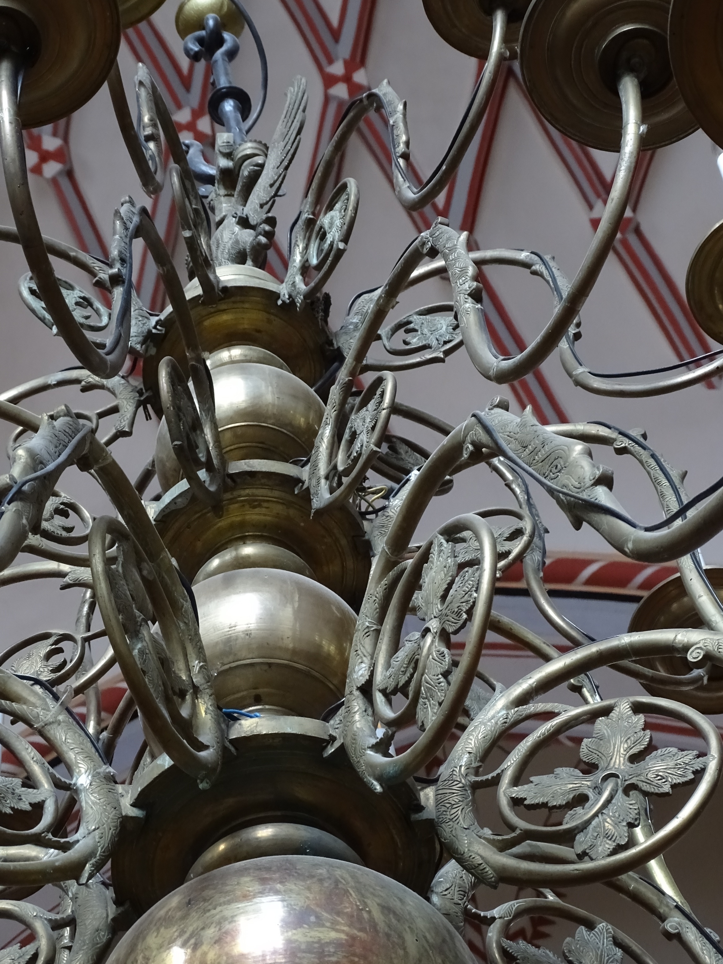 Fragment of the chandelier, Riga St. John's Evangelical Lutheran Church. Photo by Alantė Valtaitė-Gagač, 2022