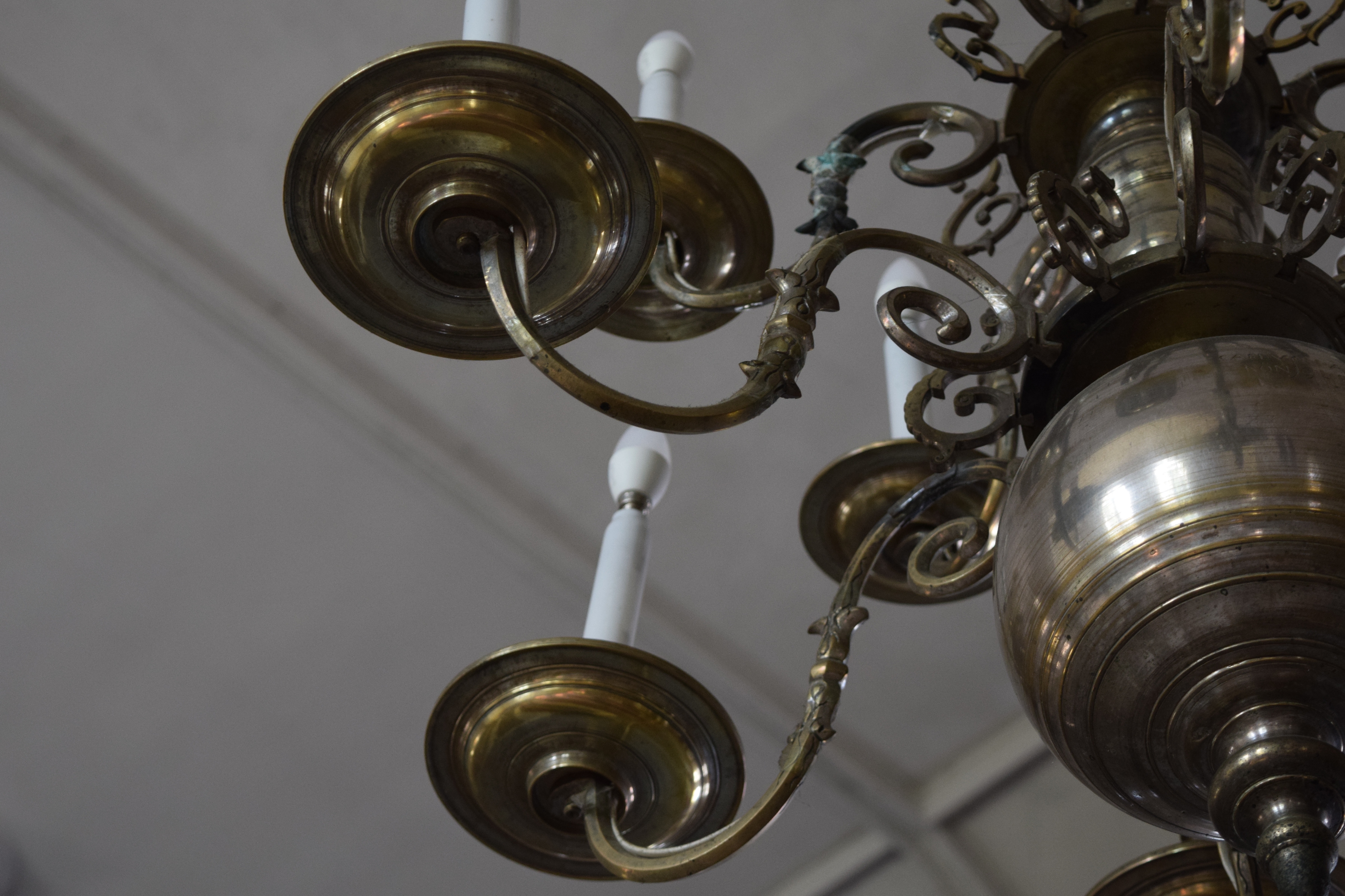 Fragment of the chandelier, 1654, Talsi Evangelical Lutheran Church. Photo by Alantė Valtaitė-Gagač, 2021