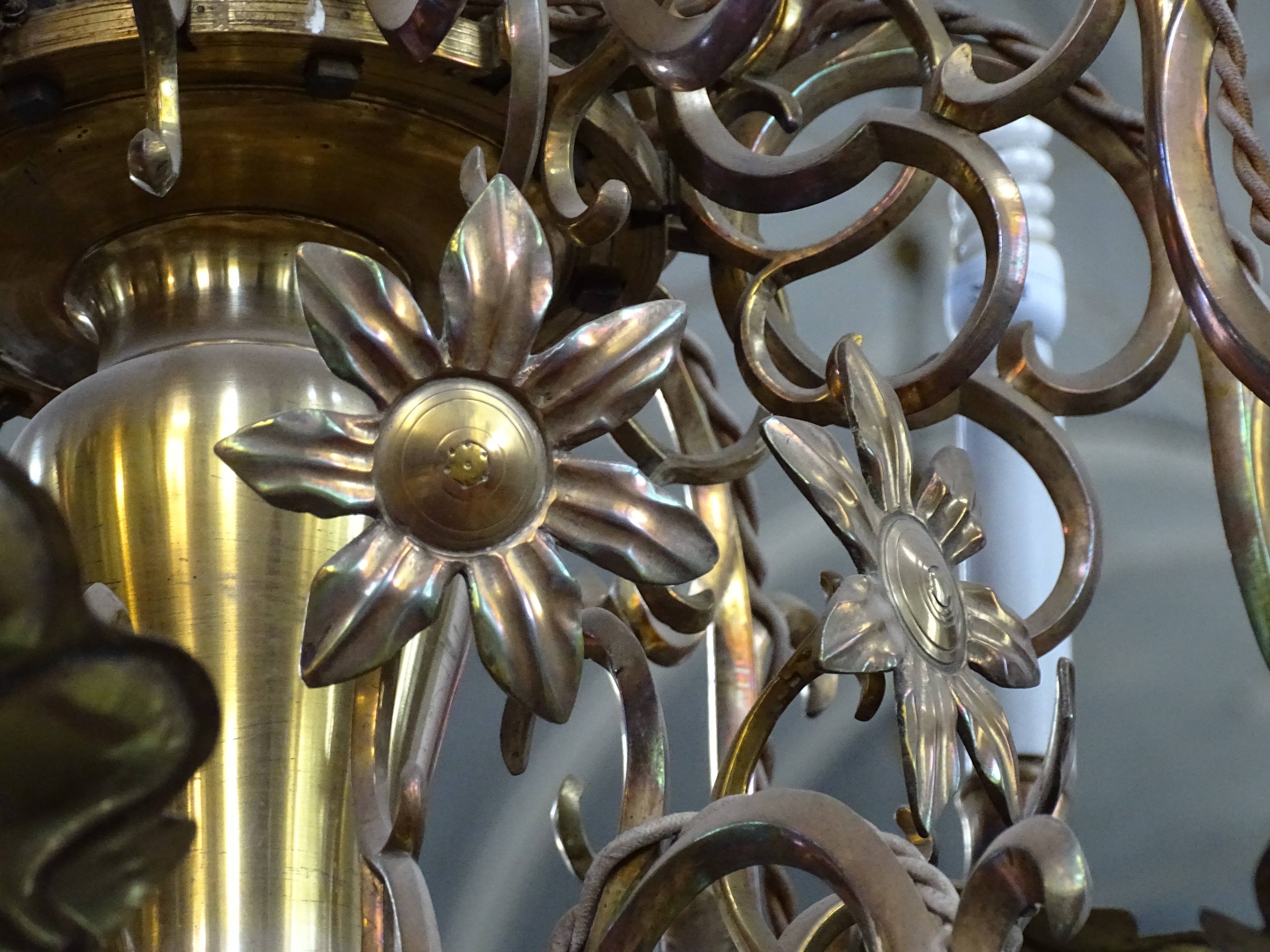 Fragment of the chandelier, 1770, Liepāja Holy Trinity Evangelical Lutheran Cathedral. Photo by Alantė Valtaitė-Gagač, 2021