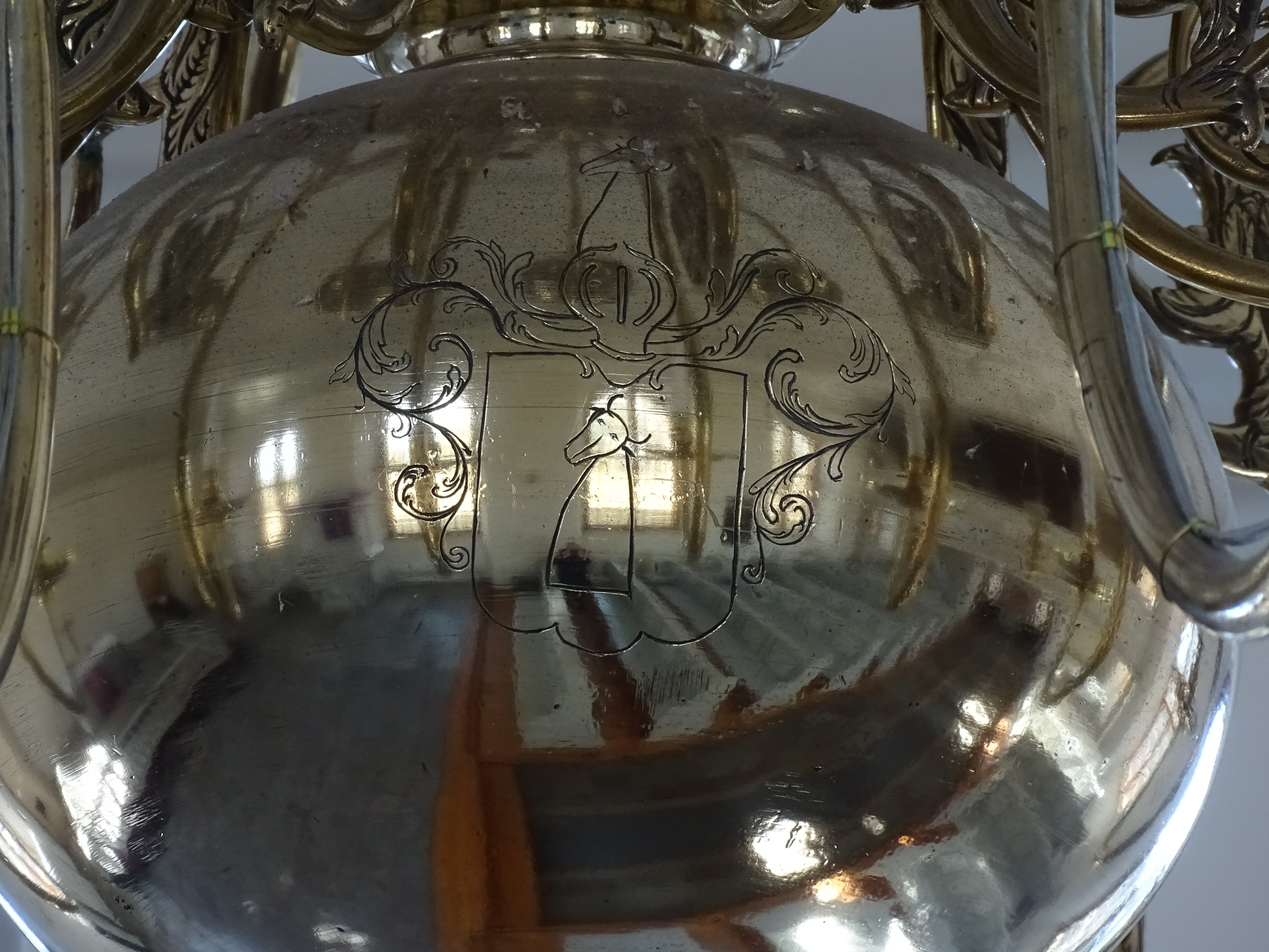 Fragment of the chandelier, 1766, Bikeri St Catherine’s Evangelical Lutheran Church. Photo by Alantė Valtaitė-Gagač , 2022