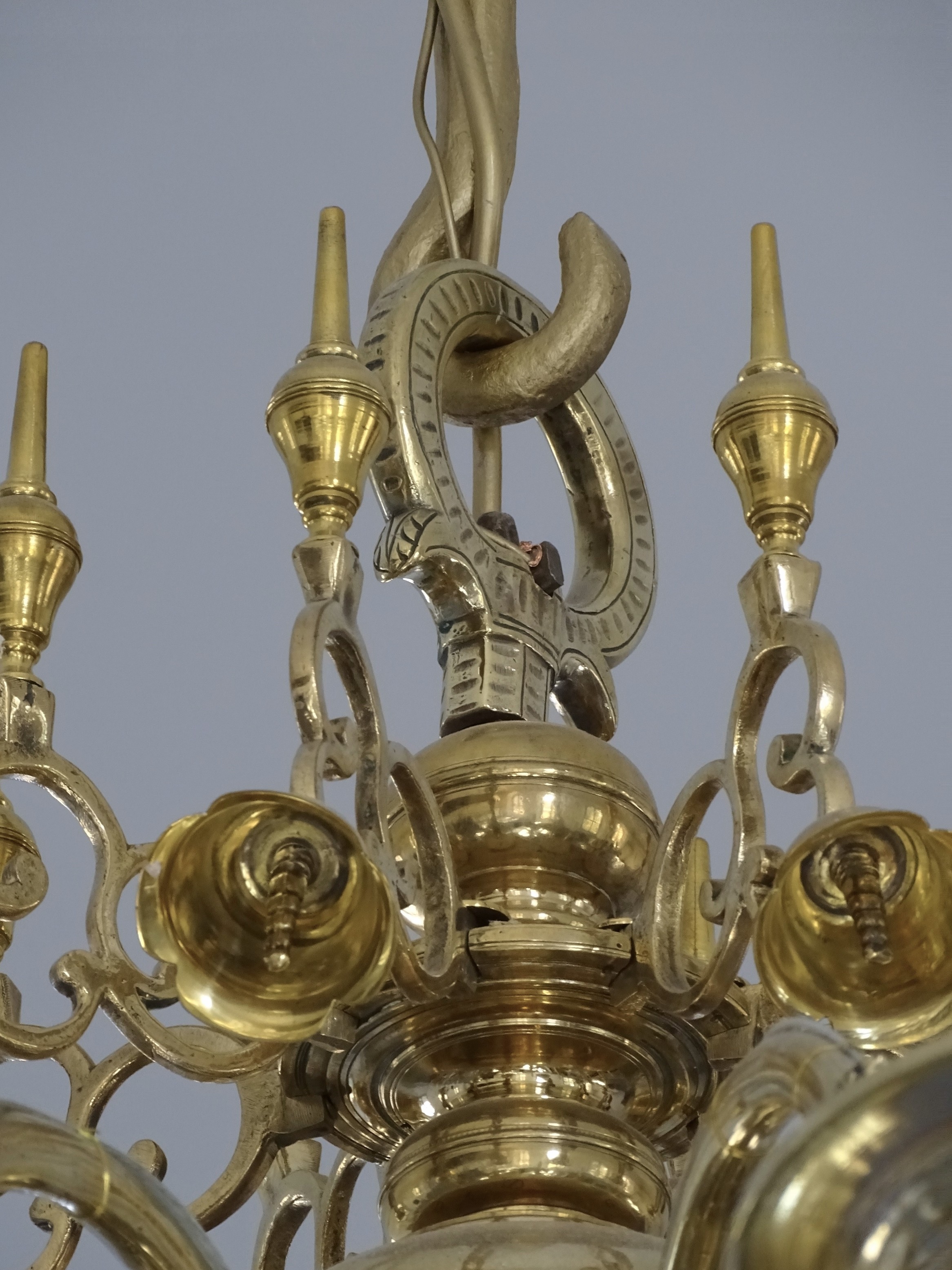 Fragment of the chandelier, 1766, Bikeri St Catherine’s Evangelical Lutheran Church. Photo by Alantė Valtaitė-Gagač , 2022