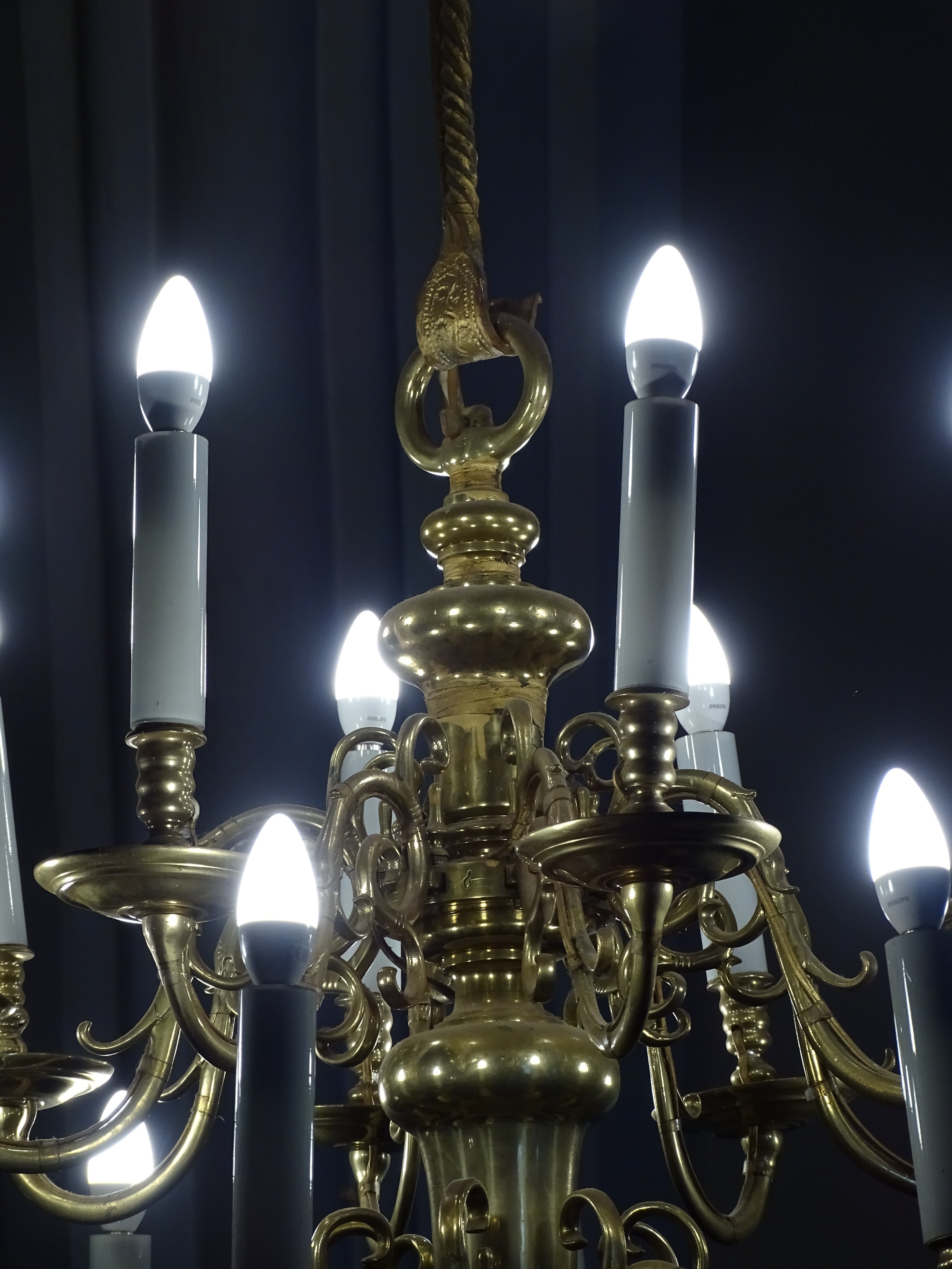 Fragment of the chandelier, 1767, Valmiera St. Simon's Evangelical Lutheran Church. Photo by Alantė Valtaitė-Gagač, 2021