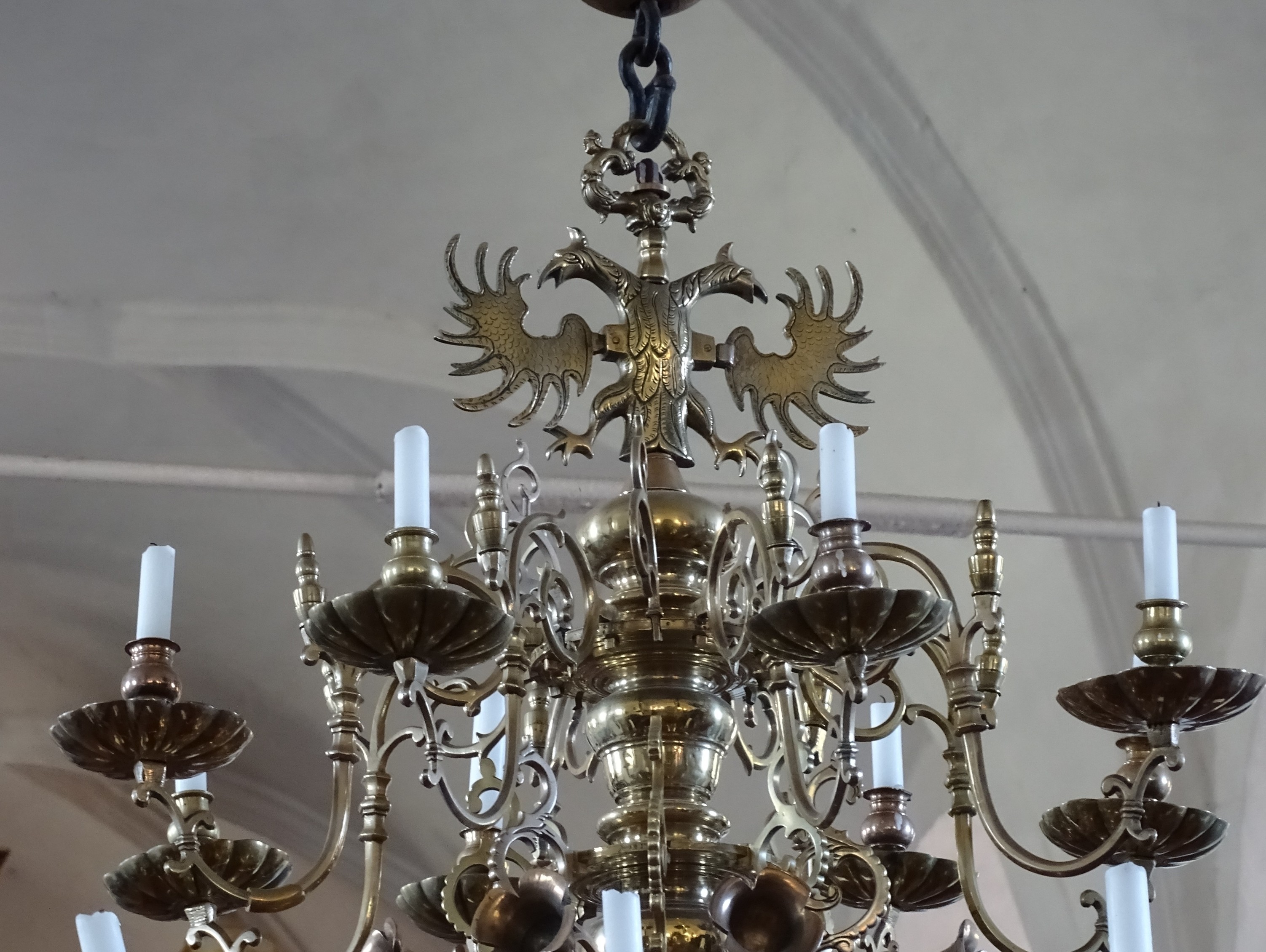 Fragment of the chandelier, 1687, Nurme Evangelical Lutheran Church. Photo by Alantė Valtaitė-Gagač, 2021