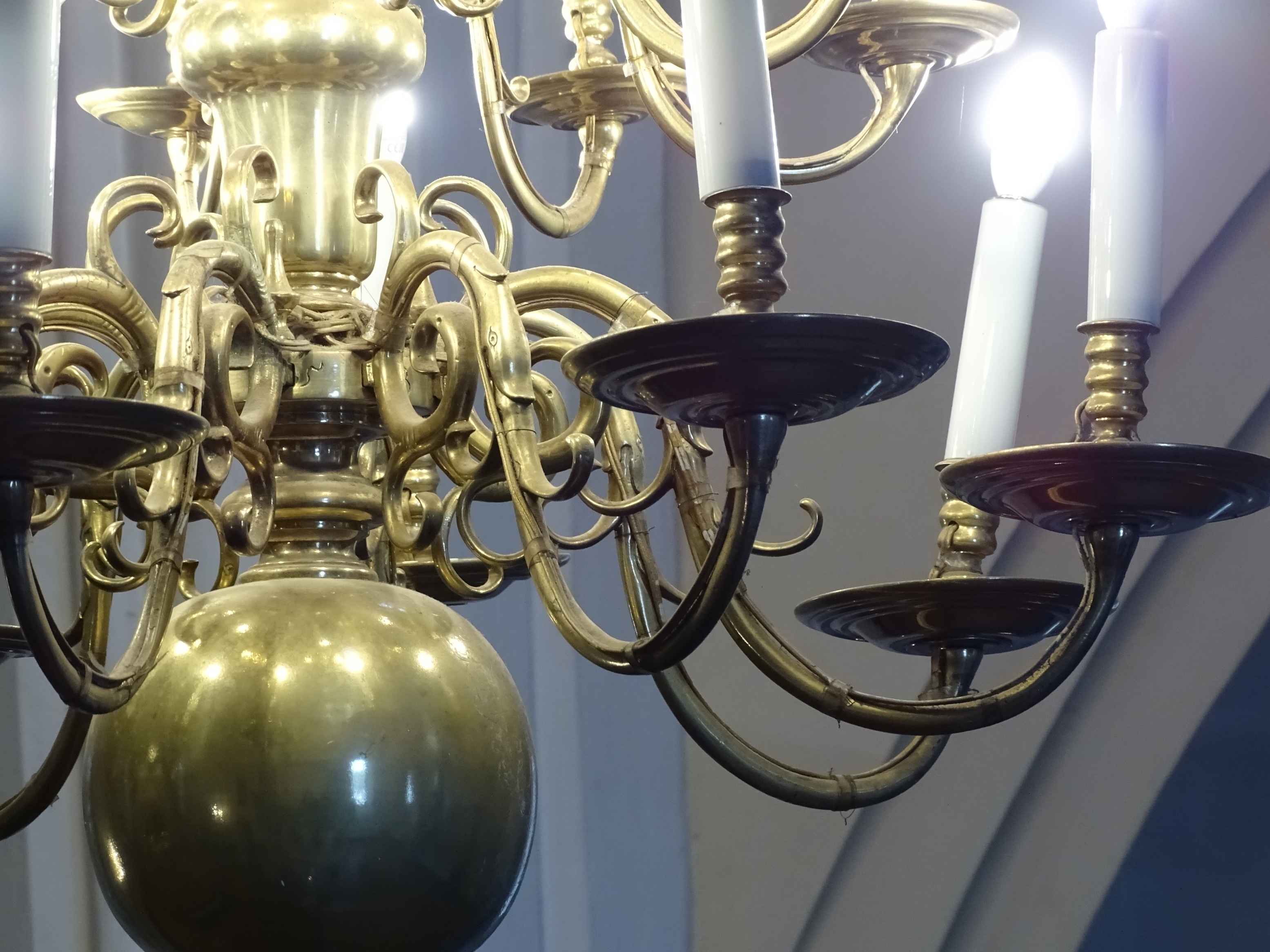 Fragment of the chandelier, 1767, Valmiera St. Simon's Evangelical Lutheran Church. Photo by Alantė Valtaitė-Gagač, 2021