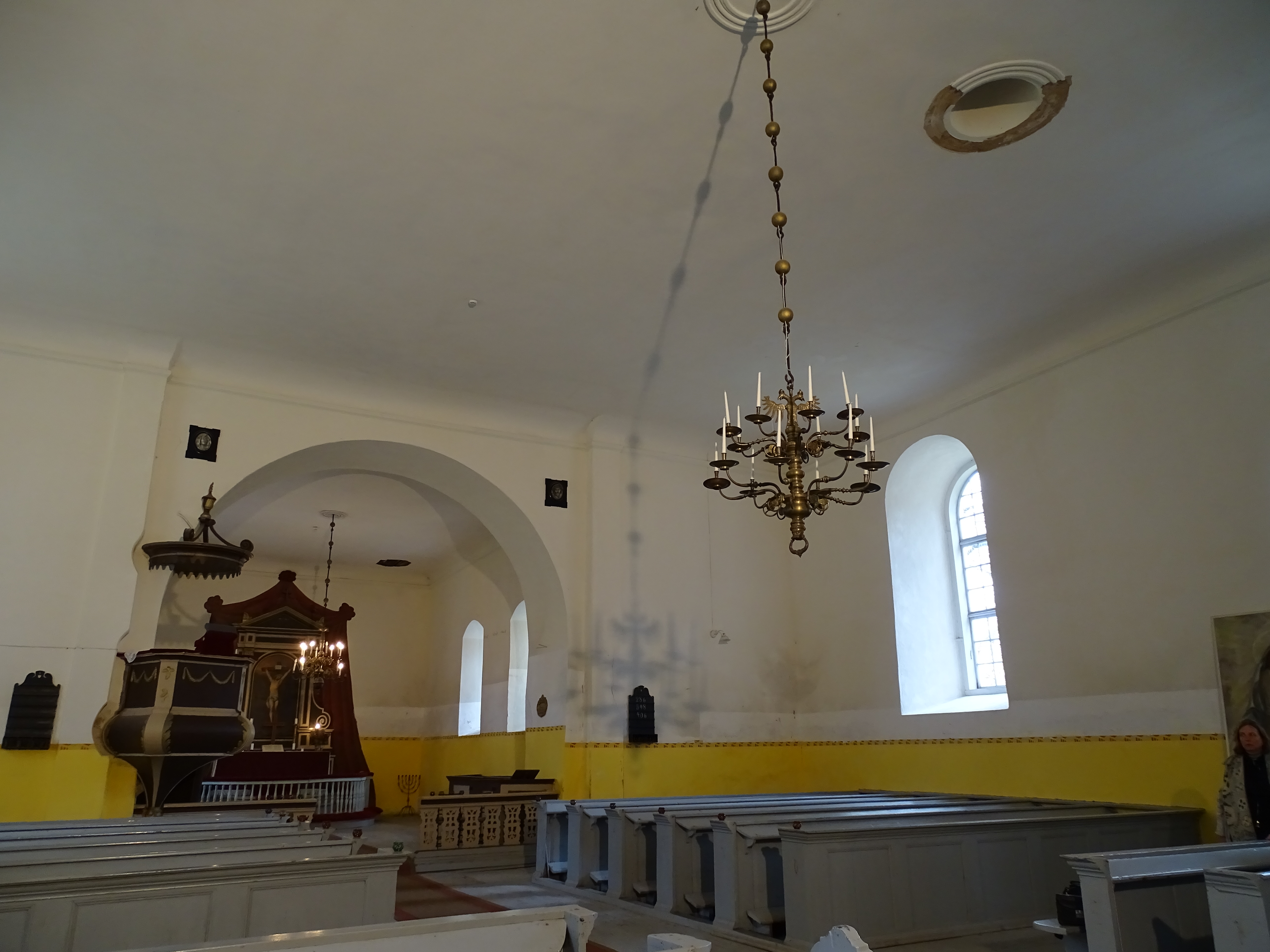 Chandelier, 1st half of XVII c., Umurga Evangelical Lutheran Church. Photo by Alantė Valtaitė-Gagač , 2021