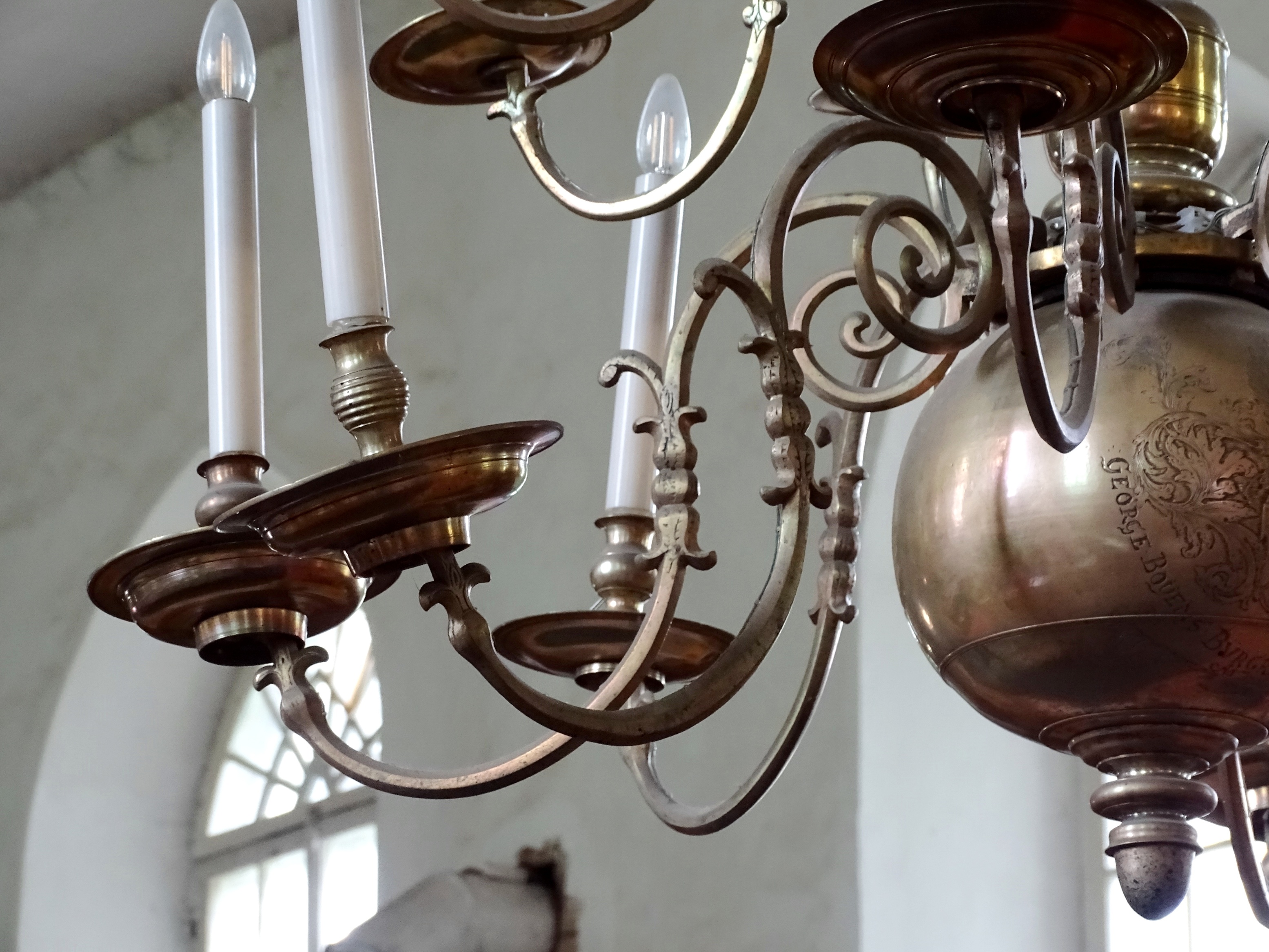 Fragment of the chandelier, 1706, Bauska Holy Spirit Evangelical Lutheran Church. Photo by Alantė Valtaitė-Gagač, 2022