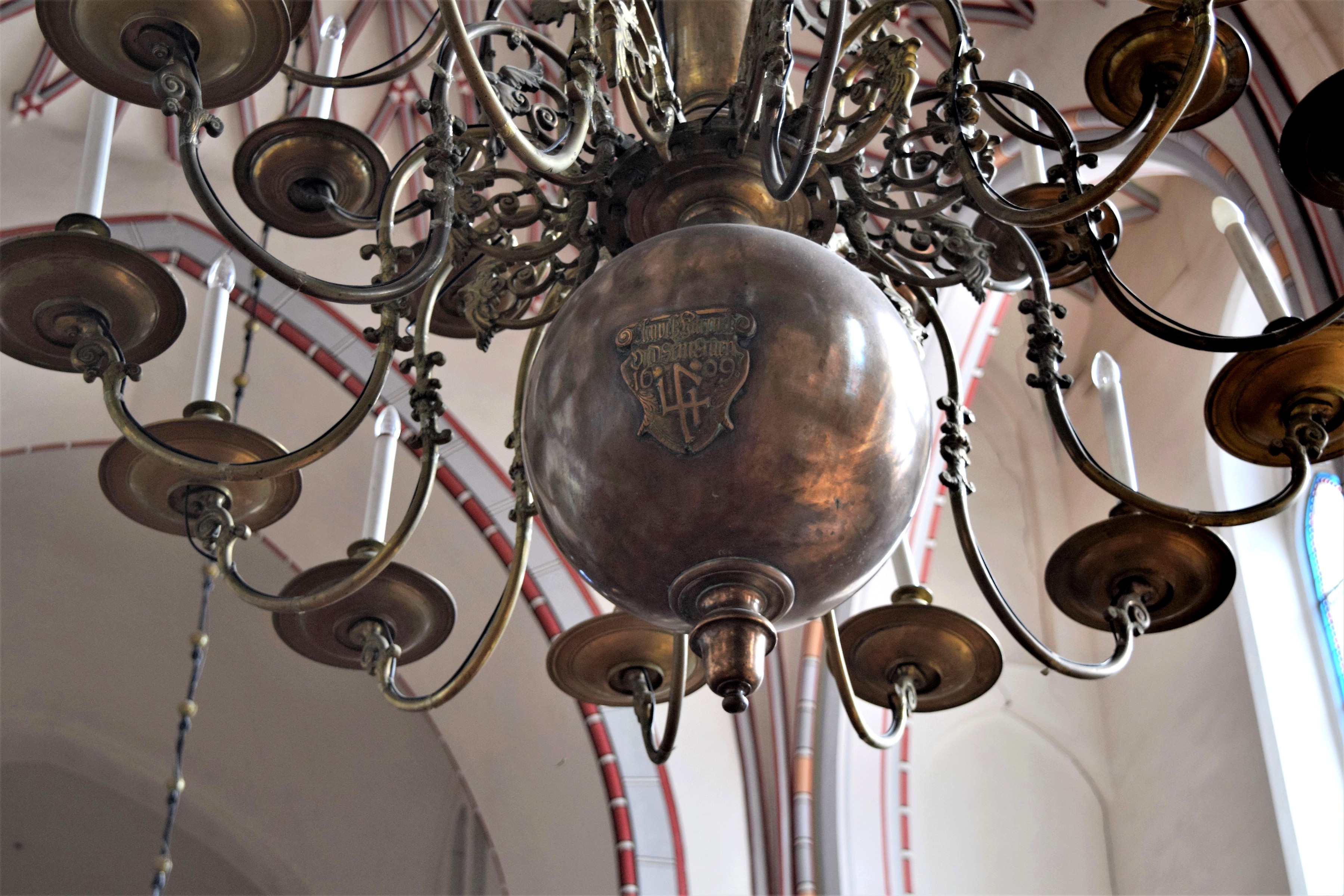 Fragment of the chandelier, 1609, Riga St. John's Evangelical Lutheran Church. Photo by Alantė Valtaitė-Gagač, 2022