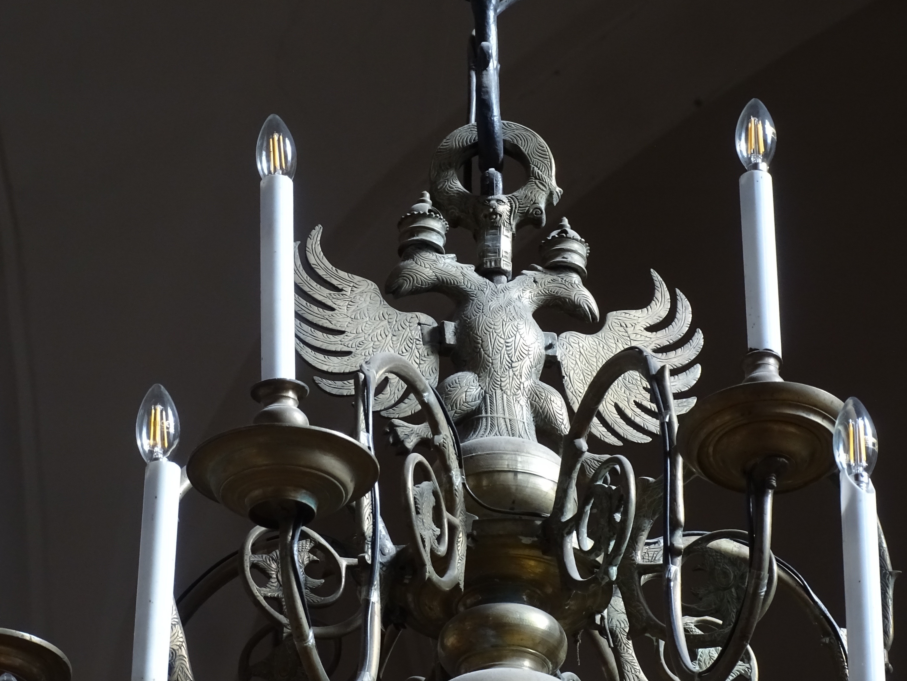 Fragment of the chandelier, Riga St. John's Evangelical Lutheran Church. Photo by Alantė Valtaitė-Gagač, 2022