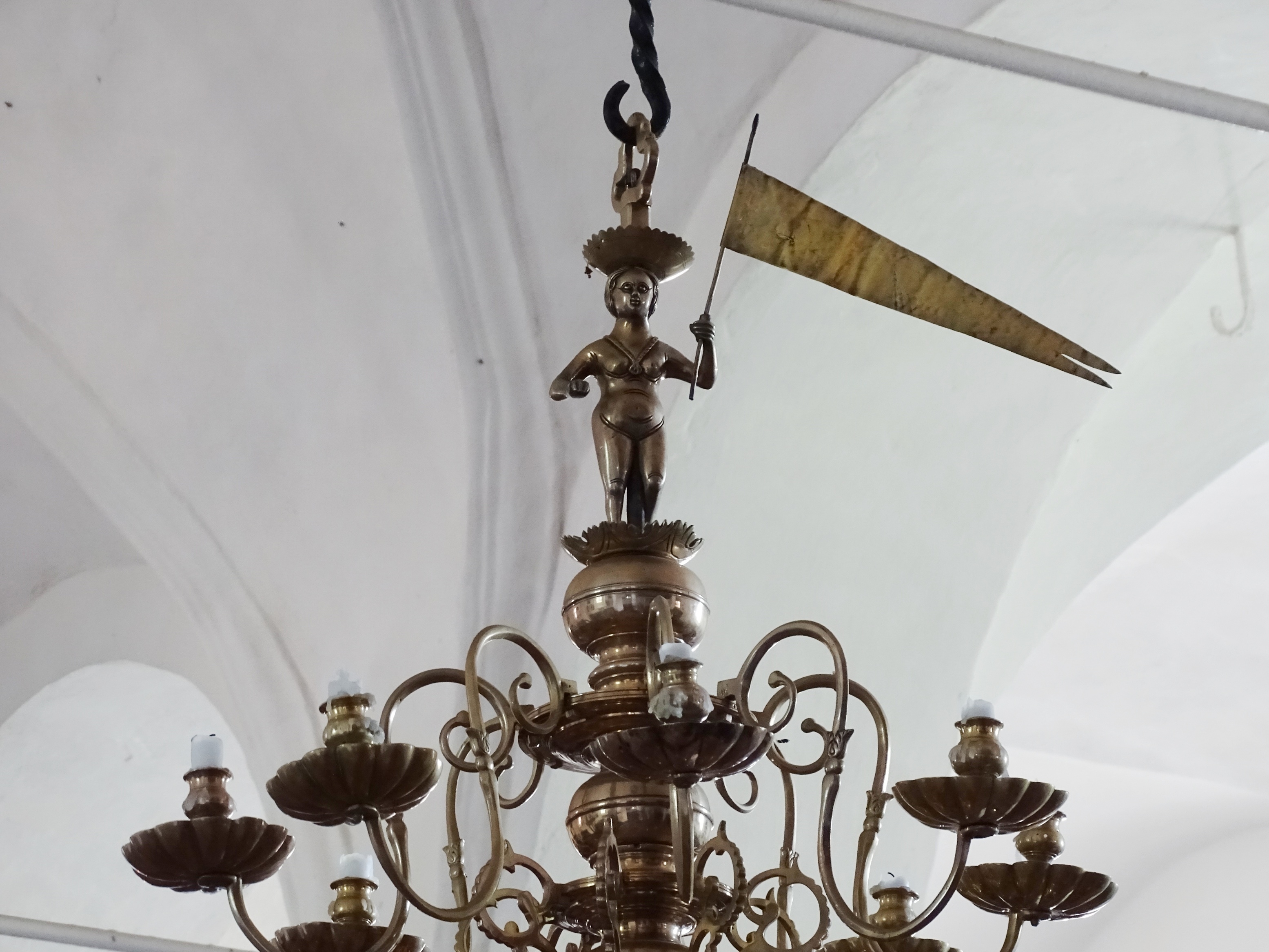 Fragment of the chandelier, 2nd half of 17th c.,  Nurme Evangelical Lutheran Church. Photo by Alantė Valtaitė-Gagač, 2021