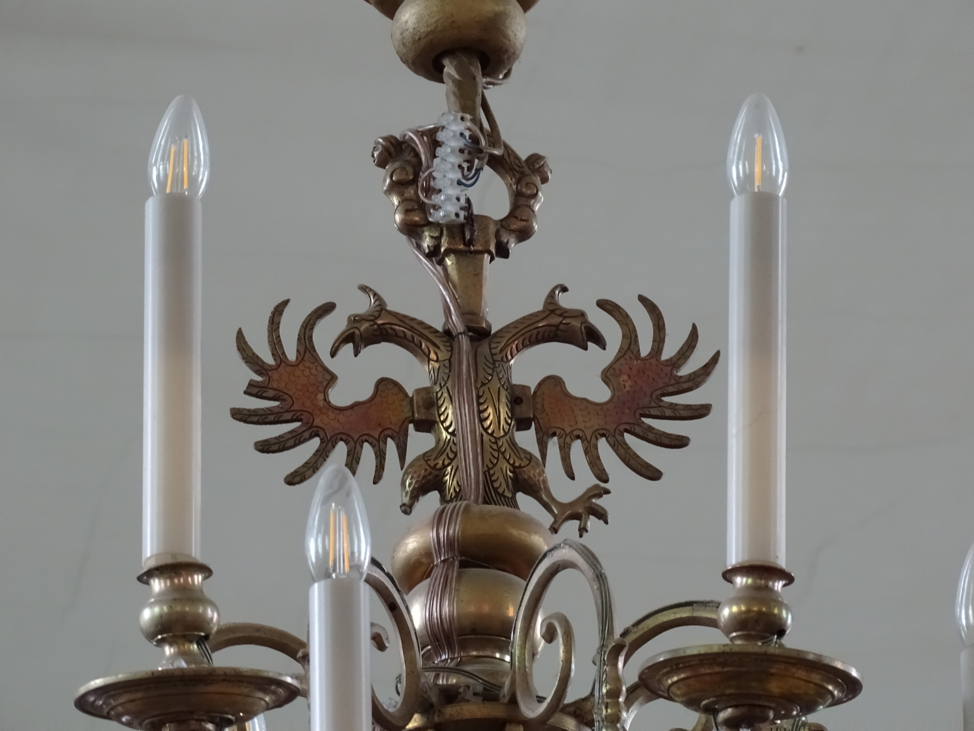 Fragment of the chandelier, 1706, Bauska Holy Spirit Evangelical Lutheran Church. Photo by Alantė Valtaitė-Gagač, 2022