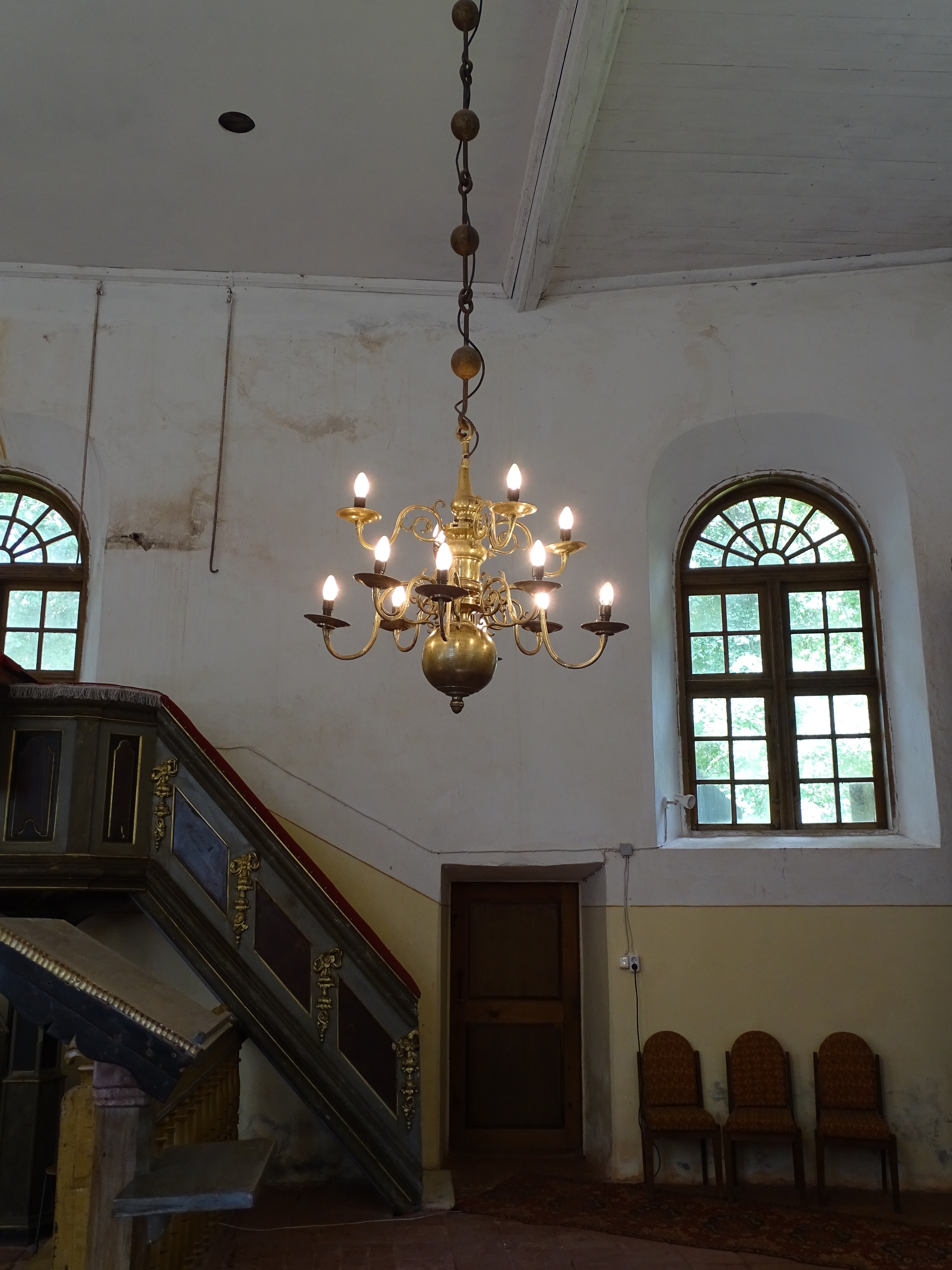 Chandelier, 18th c.–1st half of 19th c., Priedula Evangelical Lutheran Church. Photo by Alantė Valtaitė-Gagač, 2021