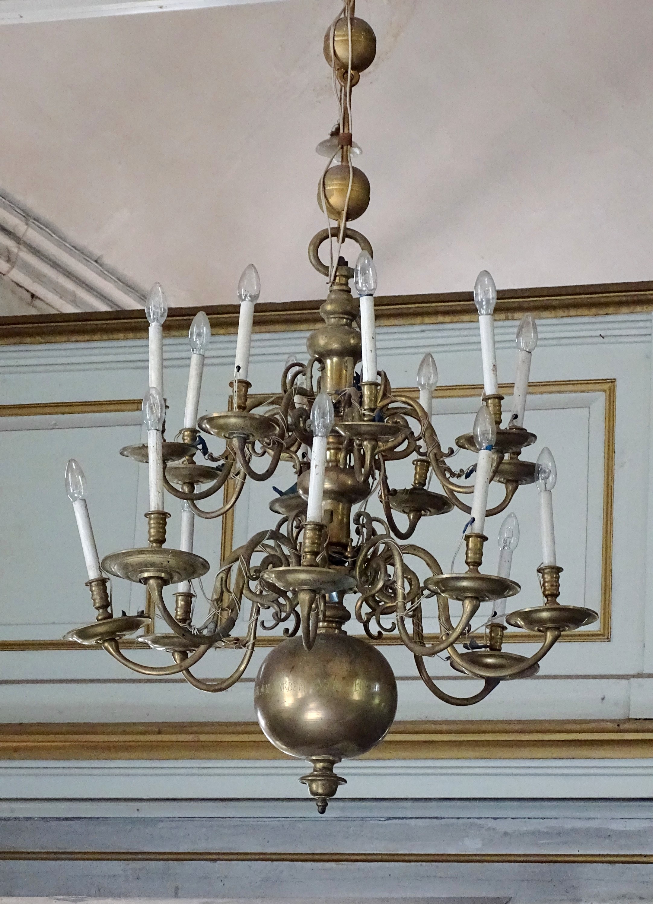 Chandelier, 1680, Sabile Evangelical Lutheran Church. Photo by Alantė Valtaitė-Gagač, 2021