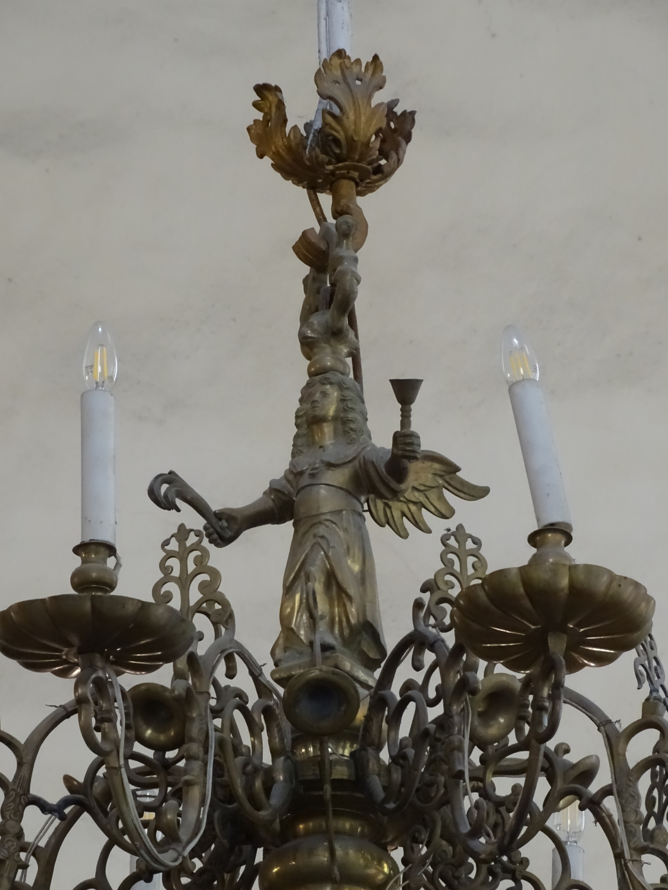 Fragment of the chandelier, 1744, Cesis St. John's Evangelical Lutheran Church. Photo by Alantė Valtaitė-Gagač, 2021