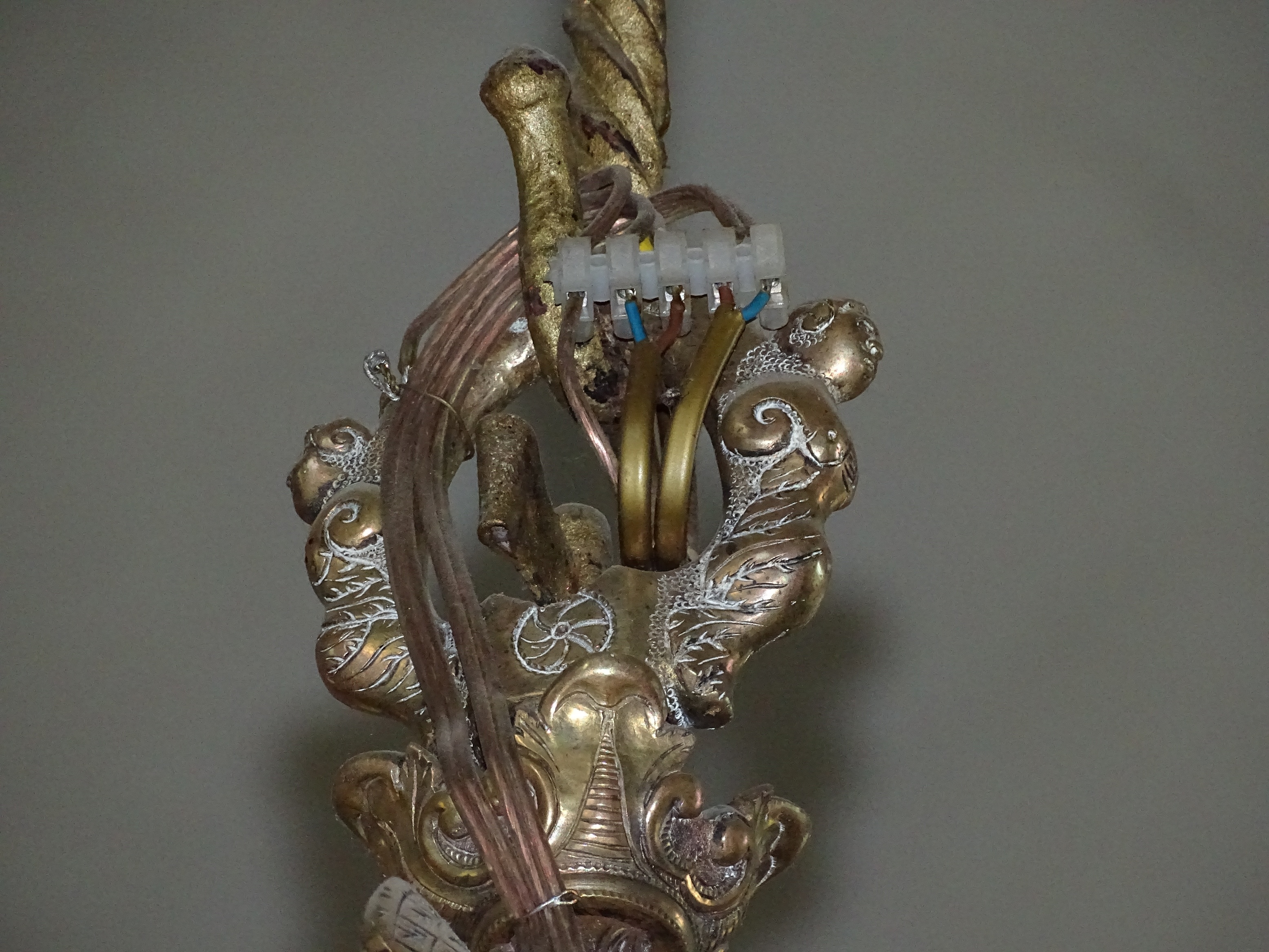 Fragment of the chandelier, 1762, Bauska Holy Spirit Evangelical Lutheran Church. Photo by Alantė Valtaitė-Gagač, 2022