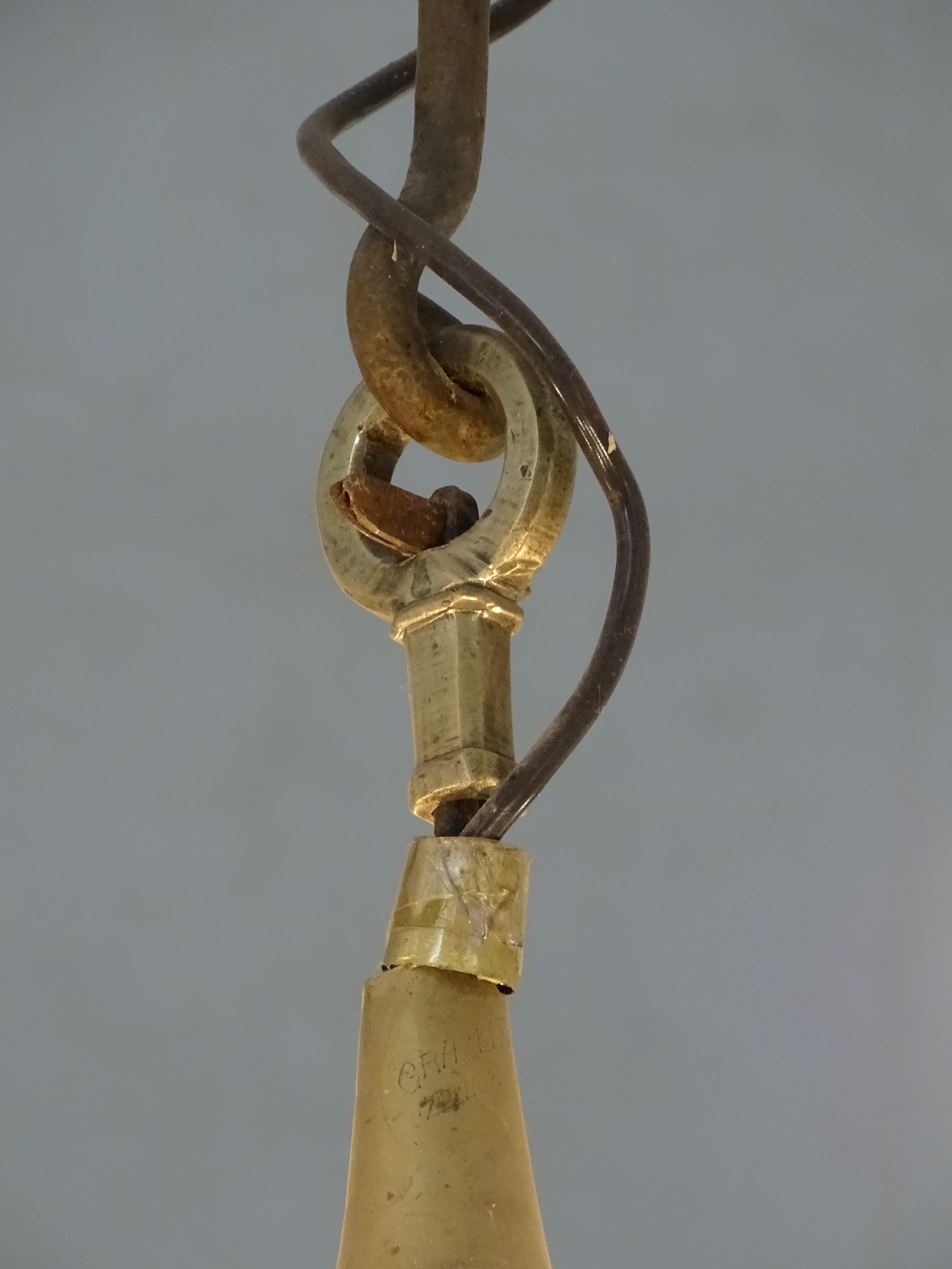 Fragment of the chandelier, 18th c.–1st half of 19th c., Priedula Evangelical Lutheran Church. Photo by Alantė Valtaitė-Gagač, 2021