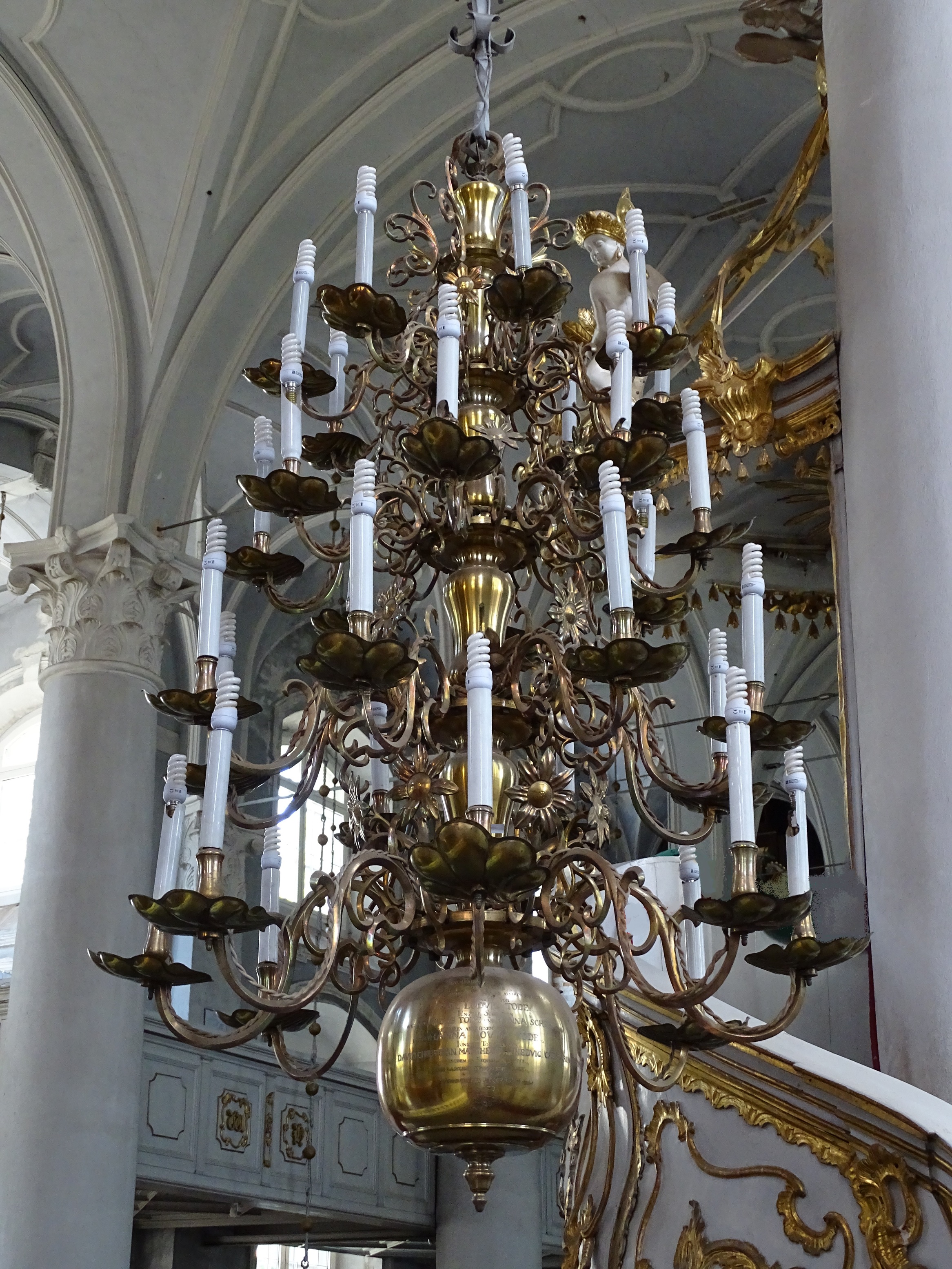 Chandelier, 1770, Liepāja Holy Trinity Evangelical Lutheran Cathedral. Photo by Alantė Valtaitė-Gagač, 2021