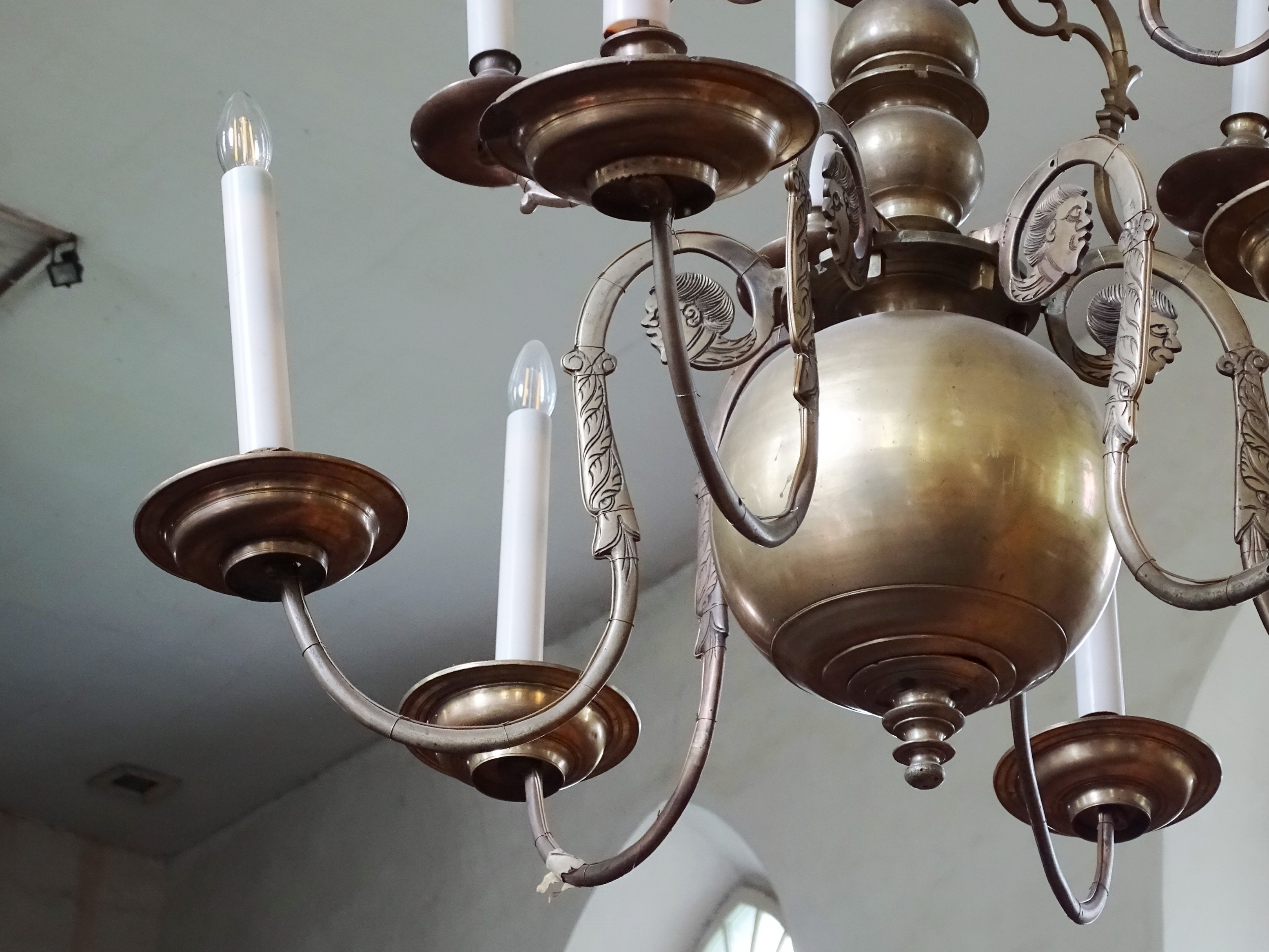 Fragment of the chandelier, 2nd - 3rd quarter of 17th c., Bauska Holy Spirit Evangelical Lutheran Church. Photo by Alantė Valtaitė-Gagač, 2022