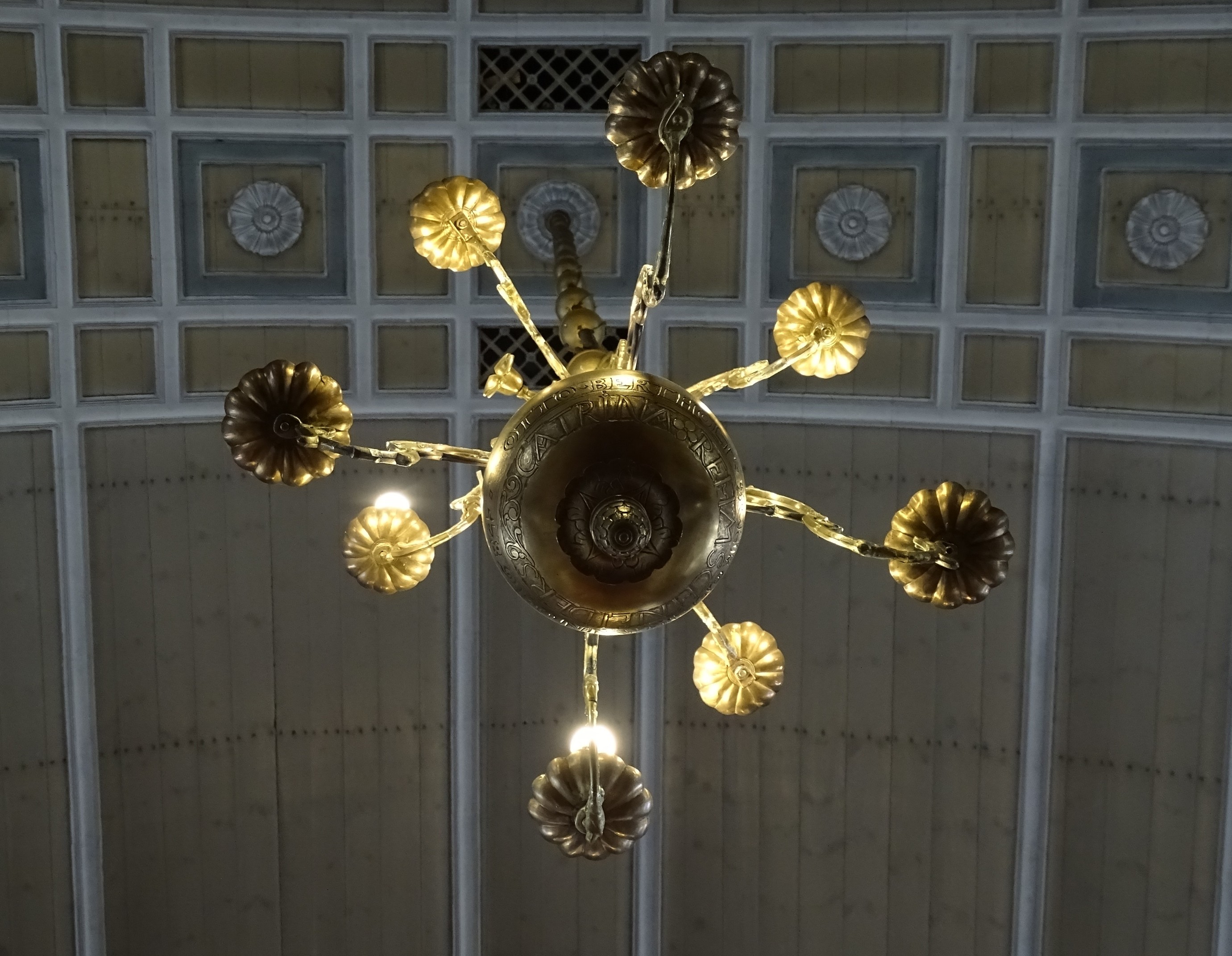 Chandelier, 1684, Tukums Holy Trinity Evangelical Lutheran Church. Photo by Alantė Valtaitė-Gagač, 2021