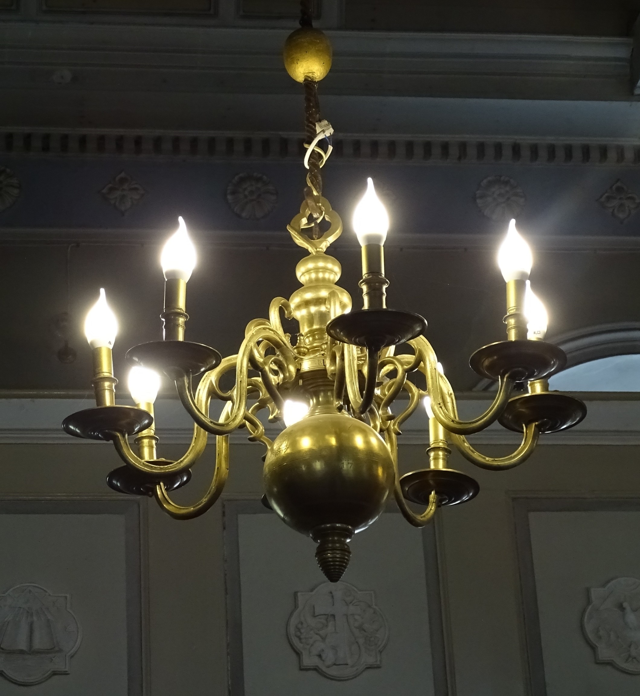 Chandelier, 1777, Tukums Holy Trinity Evangelical Lutheran Church. Photo by Alantė Valtaitė-Gagač, 2021